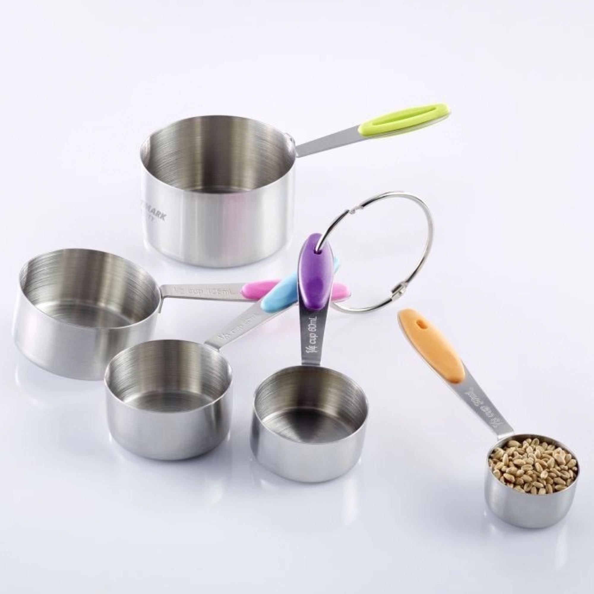 Praktisches Messlöffel-Set Pendo von Westmark, 5 Größen (30-250ml), ideal für präzises Abmessen von Zutaten beim Kochen und Backen.