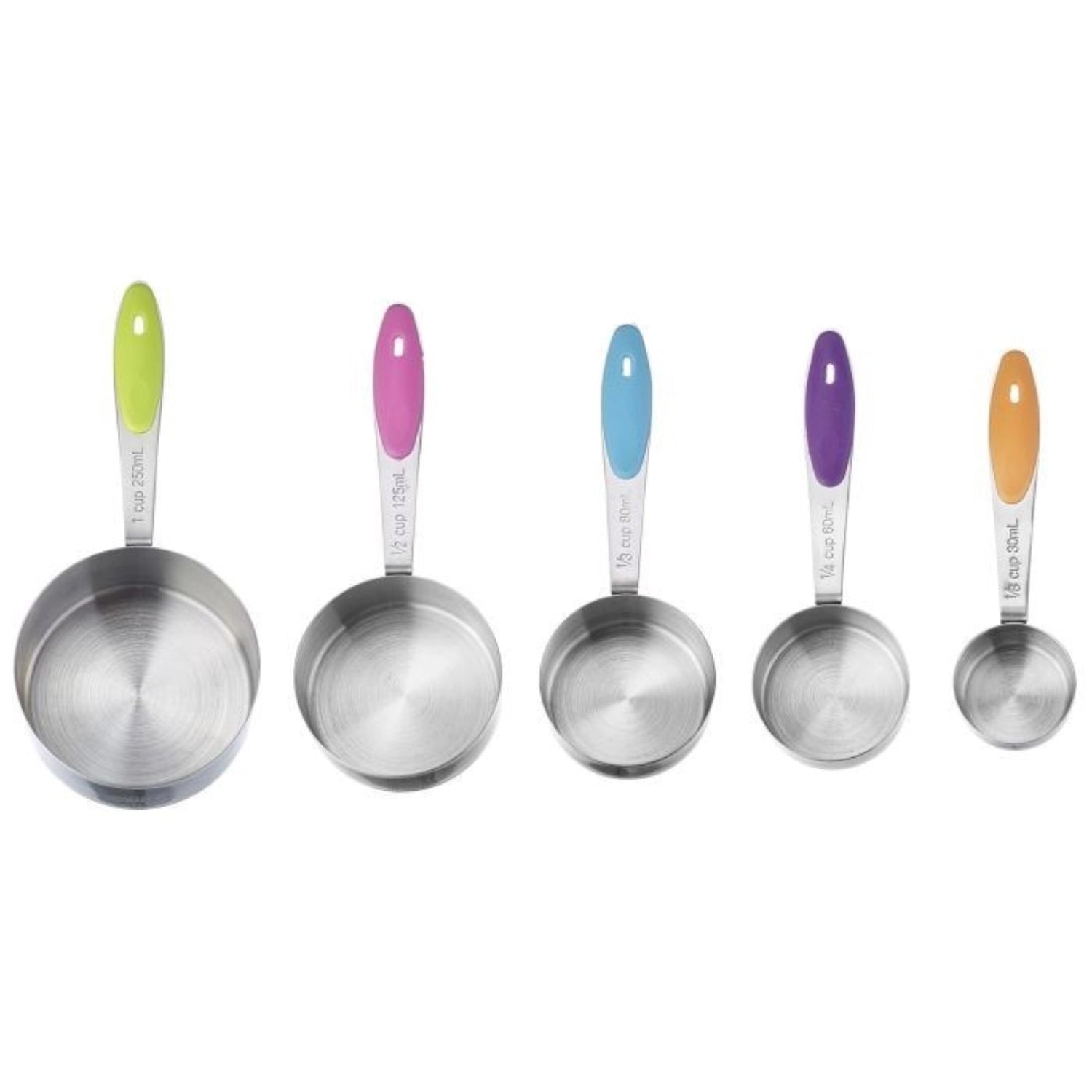 Praktisches Messlöffel-Set Pendo von Westmark, bestehend aus fünf Löffeln (30-250ml) für exaktes Abmessen von Zutaten beim Kochen und Backen.