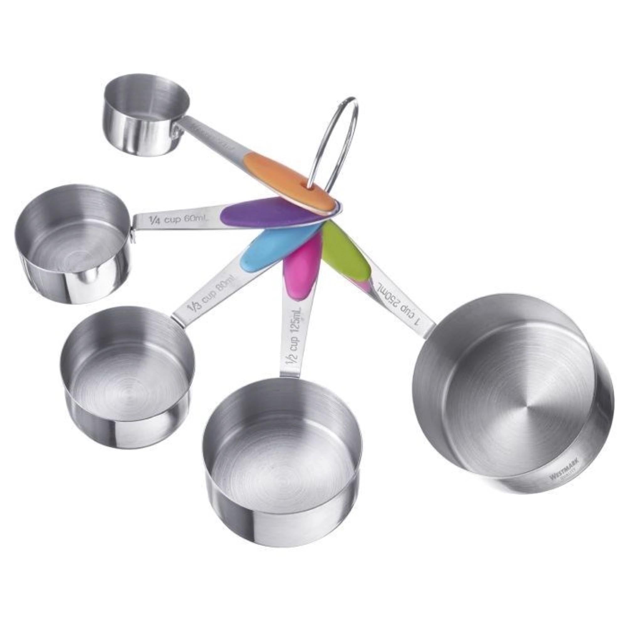 Messlöffel-Set Pendo, groß, 30, 60, 80, 125, 250ml in Mehrfarbig präsentiert im Onlineshop von KAQTU Design AG. Küchenhelfer ist von Westmark