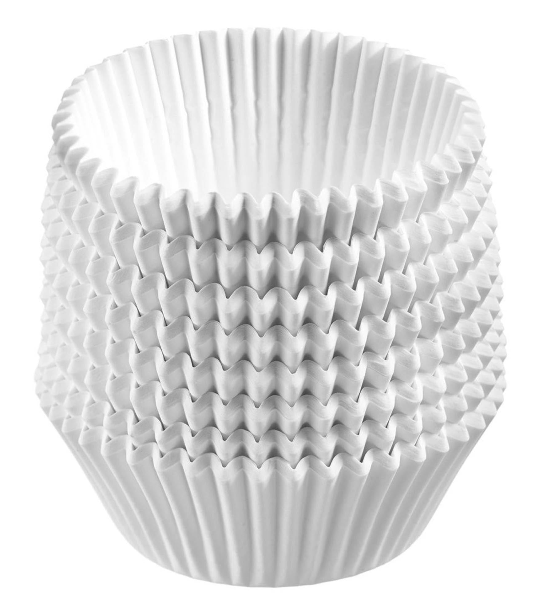 80 Muffin Papier-Backförmchen, weiß in Weiss präsentiert im Onlineshop von KAQTU Design AG. Backform / Backblech ist von Westmark