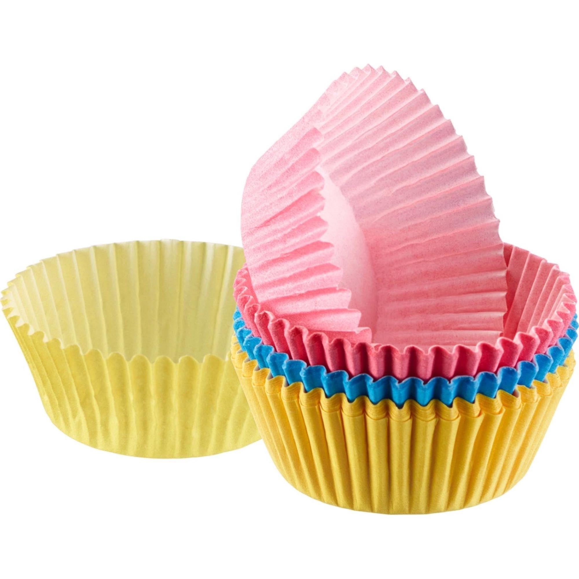 60 Mini Muffin Papier- Backförmchen, farbig in Mehrfarbig präsentiert im Onlineshop von KAQTU Design AG. Backform / Backblech ist von Westmark