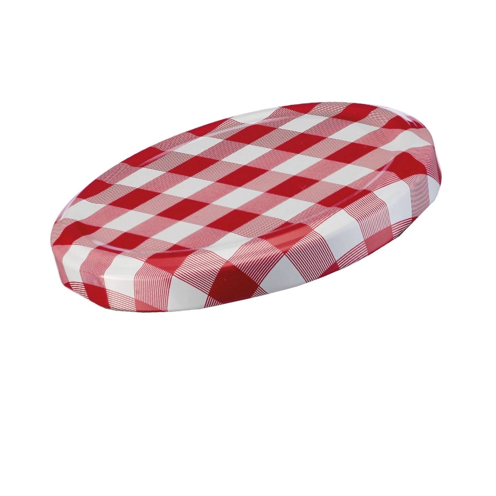 6 Schraubdeckel, D66 mm in Rot präsentiert im Onlineshop von KAQTU Design AG. Aufbewahrungsbehälter ist von Westmark