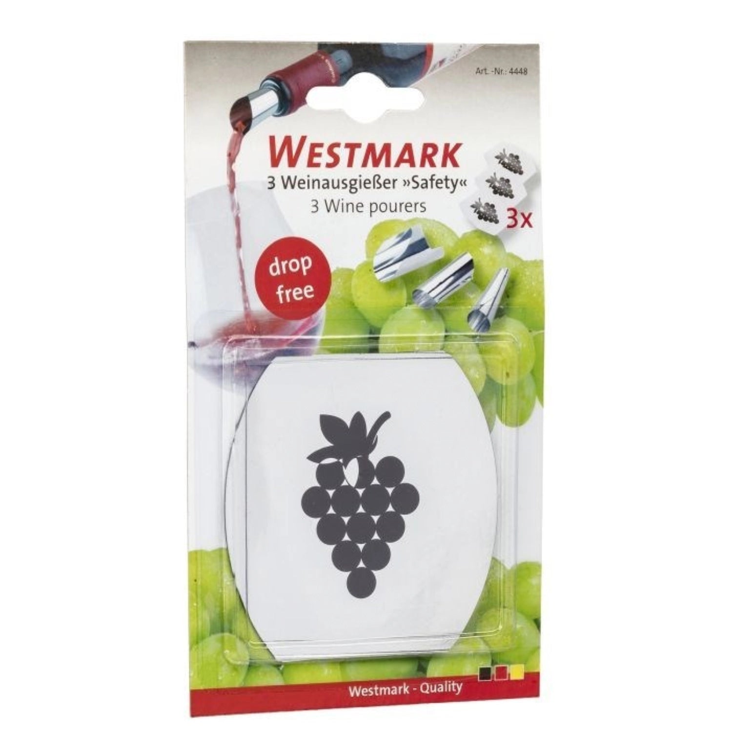 Set mit 5 Weinausgiessern von Westmark, perfekt für sauberes und stilvolles Servieren von Wein, ein Muss für jeden Weingenießer.