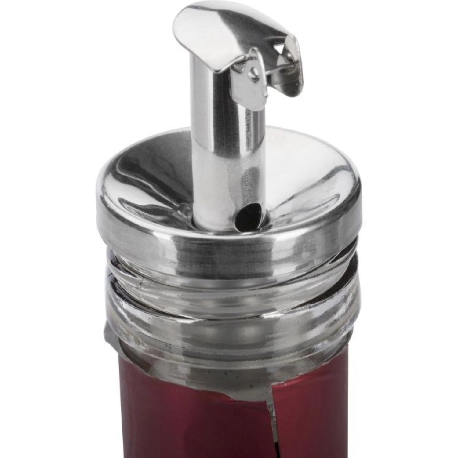 Eleganter Ausgiesser Inox Essig-Spezial von Westmark, ausgestattet mit einem Silikonkorken für müheloses und sauberes Ausgießen von Flüssigkeiten.