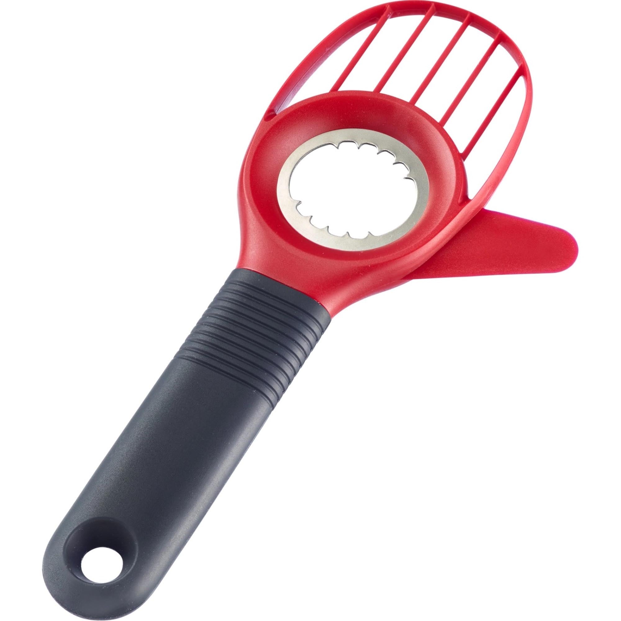Avocadoschneider Hello in Rot präsentiert im Onlineshop von KAQTU Design AG. Küchenhelfer ist von Westmark