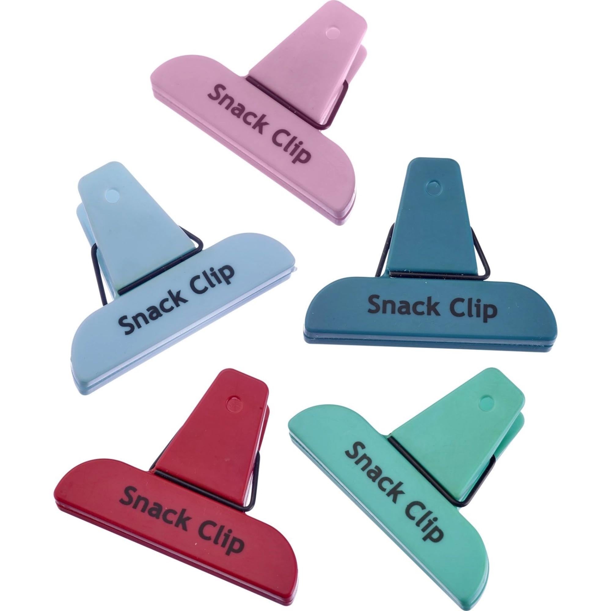 Set von 5 Beutelclips Fresh von Westmark, ideal zum luftdichten Verschließen von Beuteln und Frischhalten von Lebensmitteln.