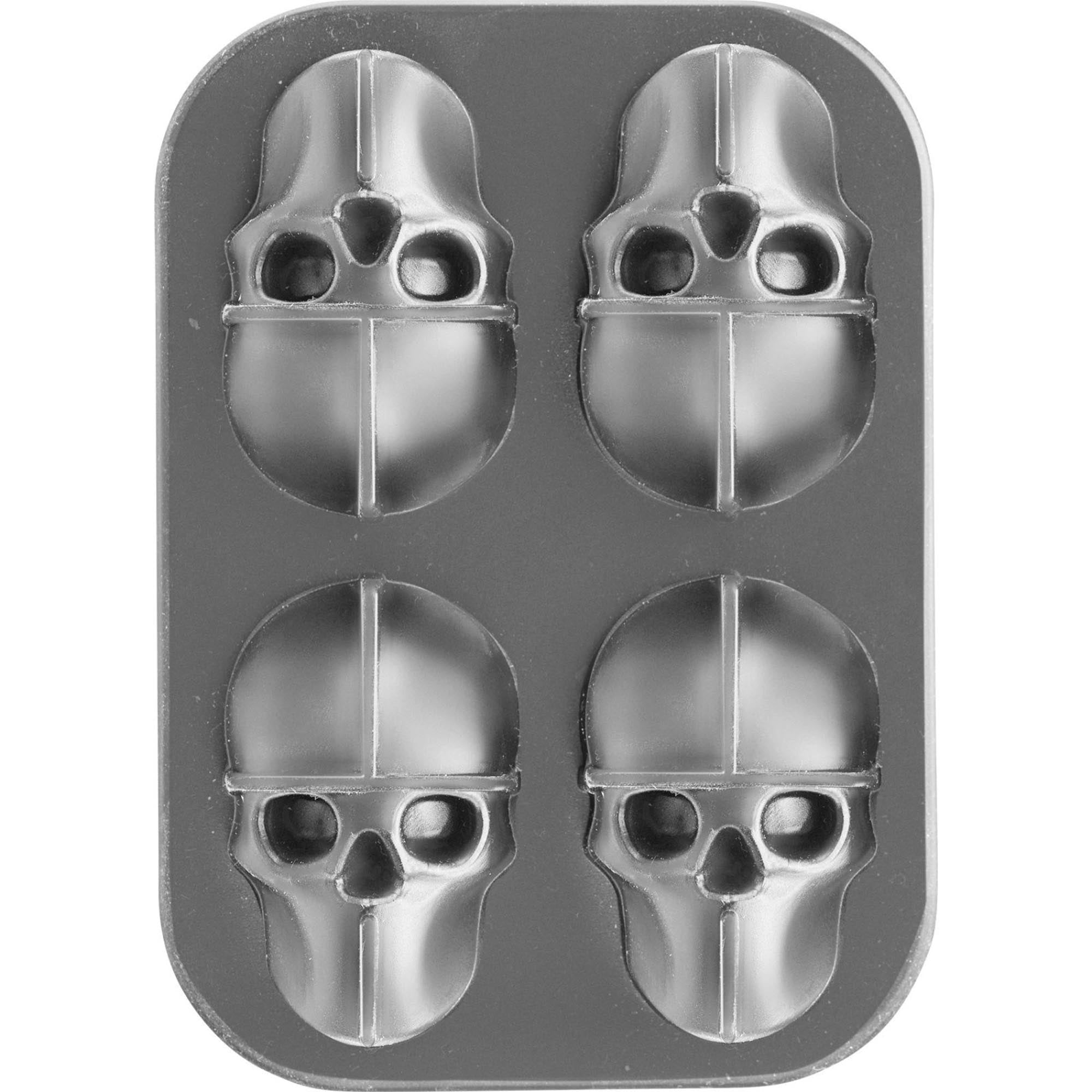Eiswürfelbereiter mit Deckel Mr. Skully in Silber präsentiert im Onlineshop von KAQTU Design AG. Eiswürfelform ist von Westmark