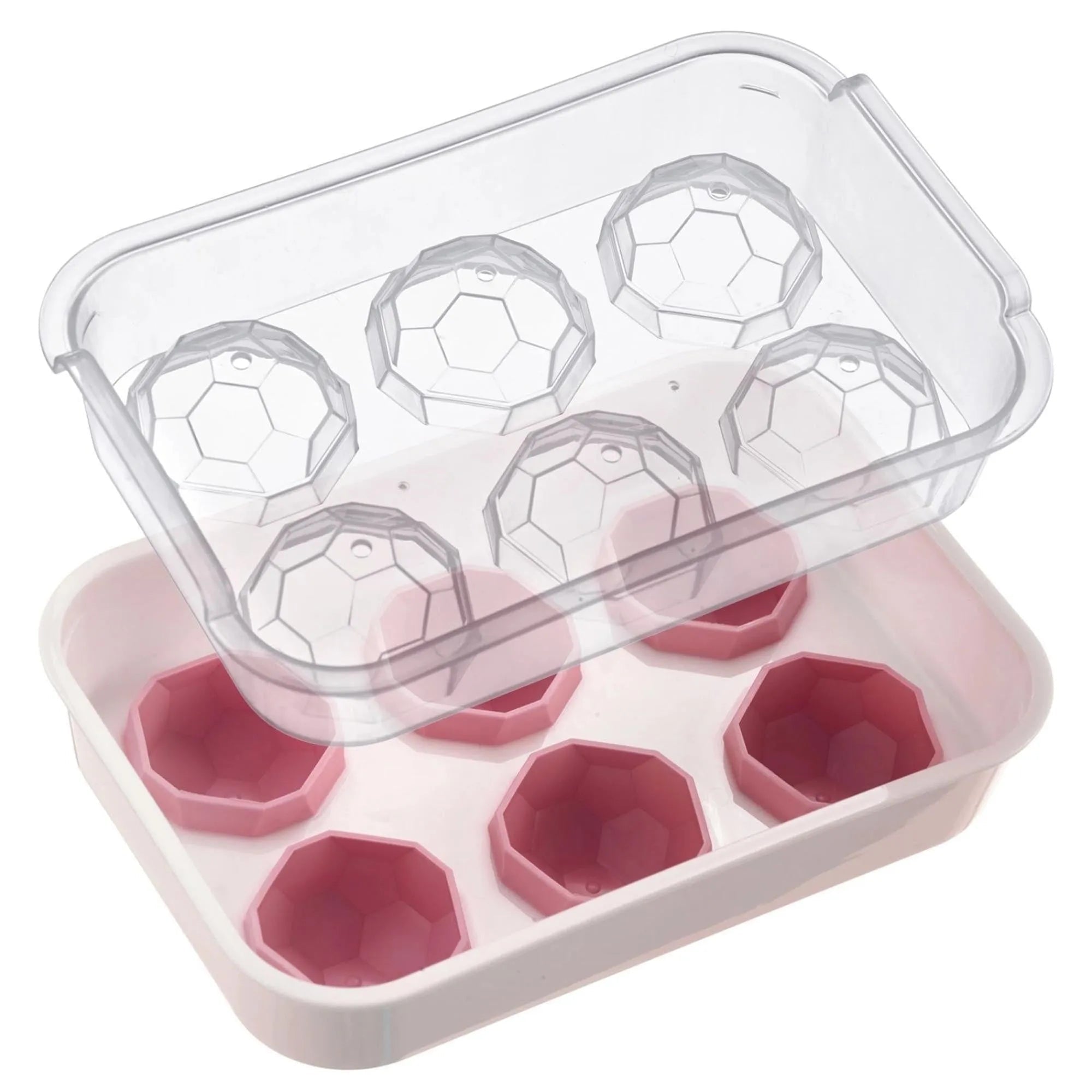 Eiswürfelbereiter mit Deckel Crystal in Rot präsentiert im Onlineshop von KAQTU Design AG. Eiswürfelform ist von Westmark