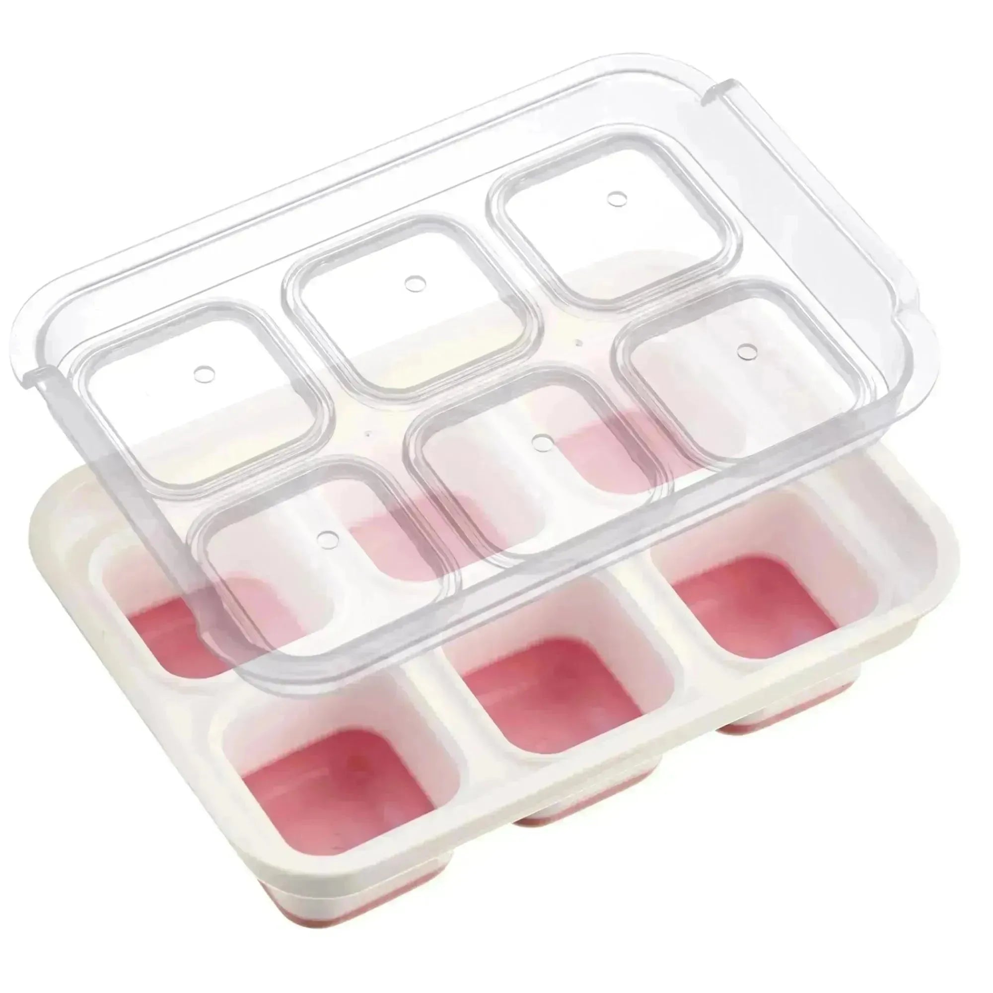 Eiswürfelbereiter mit Deckel Cube in Rot präsentiert im Onlineshop von KAQTU Design AG. Eiswürfelform ist von Westmark
