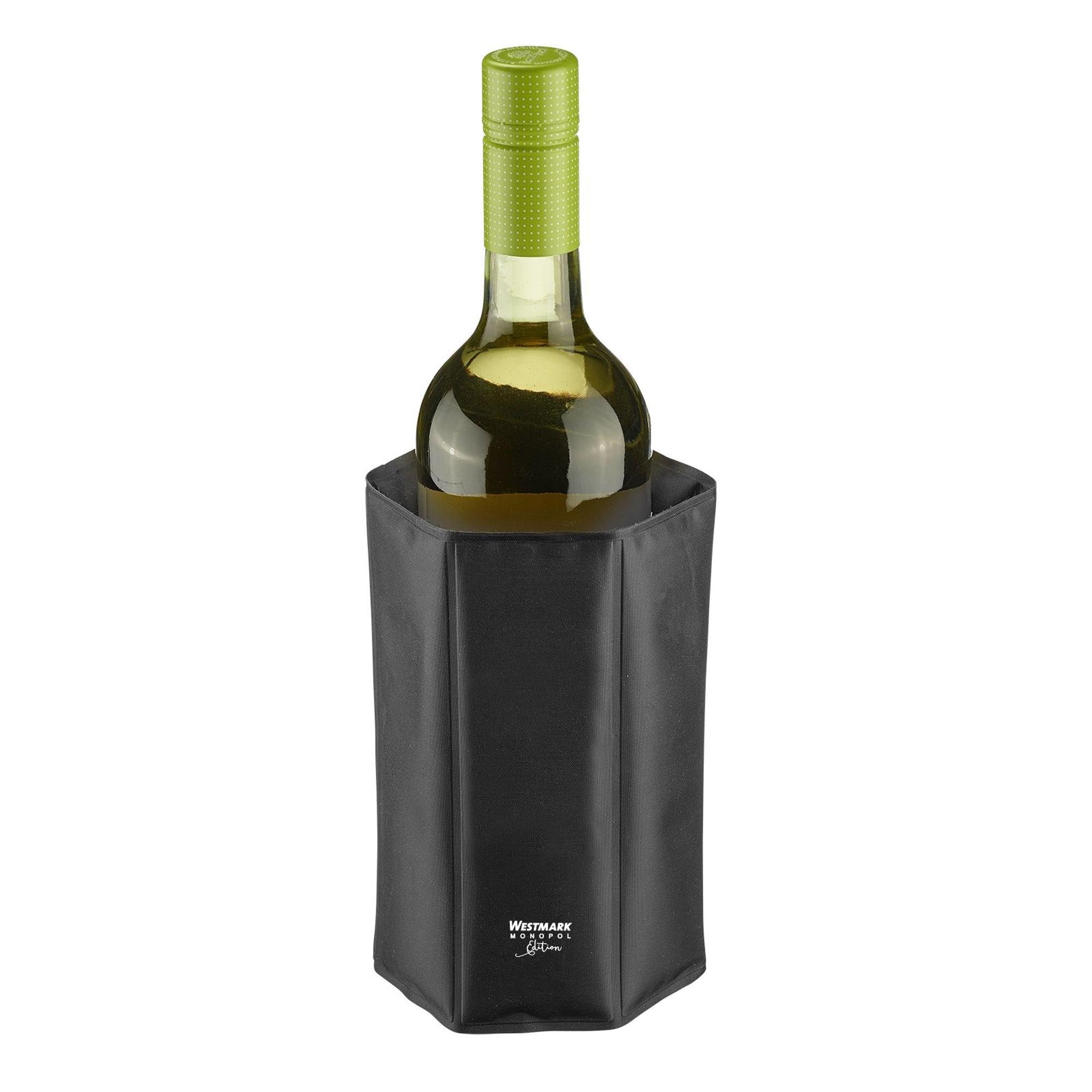 Die Kühlmanschette Frigus Monopol Edition von Westmark hält Getränke optimal gekühlt – ideal für Flaschen bis 1 Liter.