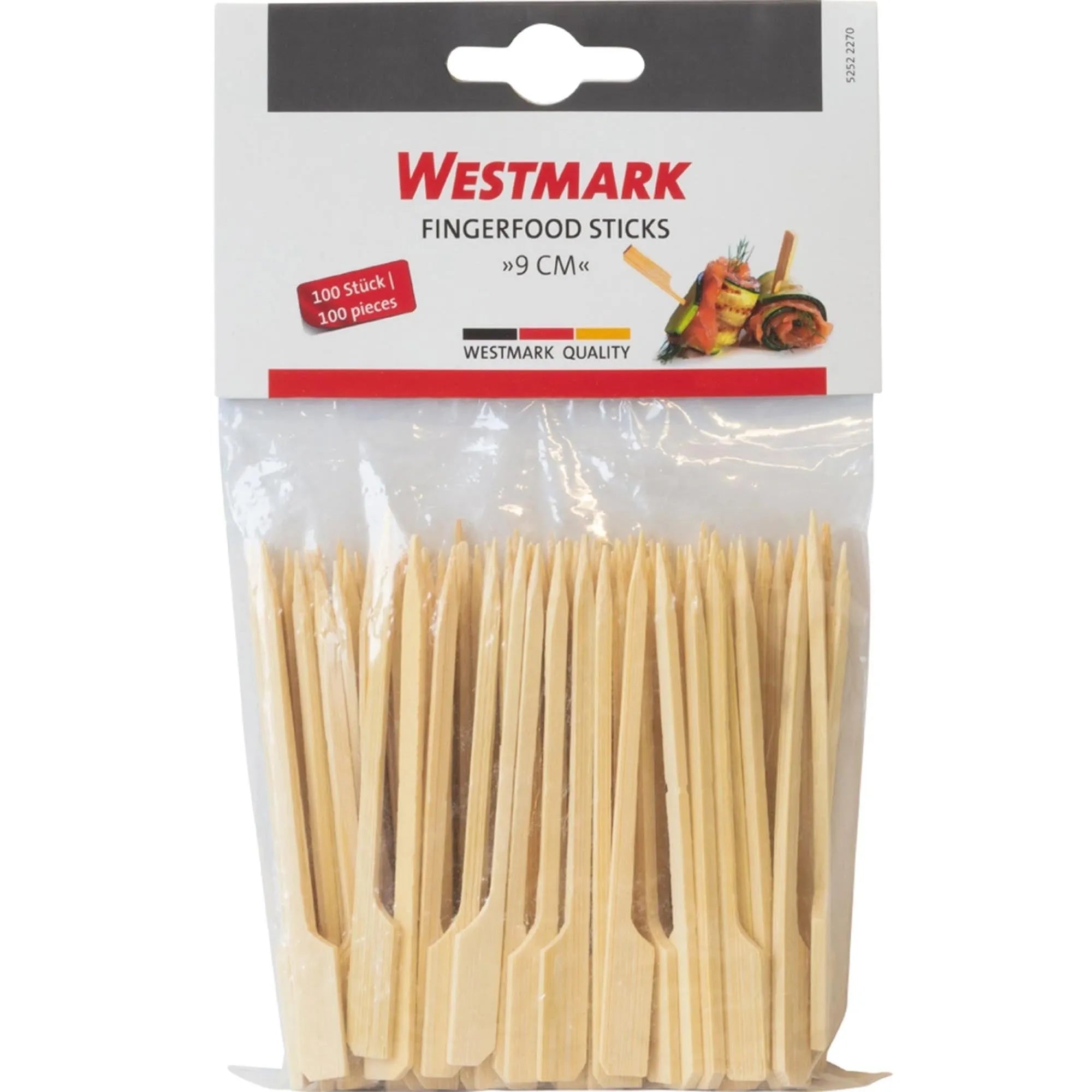 Entdecken Sie die 9cm Westmark Bambus-Grillspieße: robust, umweltfreundlich, ideal für Fingerfood und Grillabende. Perfekt für Fleisch, Gemüse & Obst.