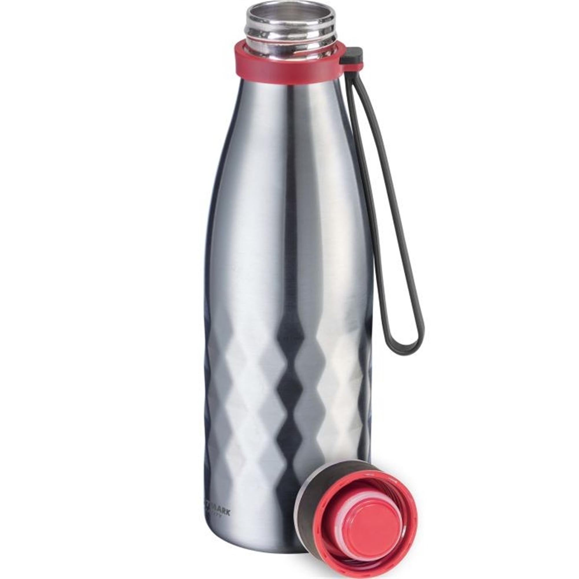 Die silberne Isolierflasche Viva von Westmark (0,55 l) hält Getränke warm oder kalt und ist ideal für unterwegs.