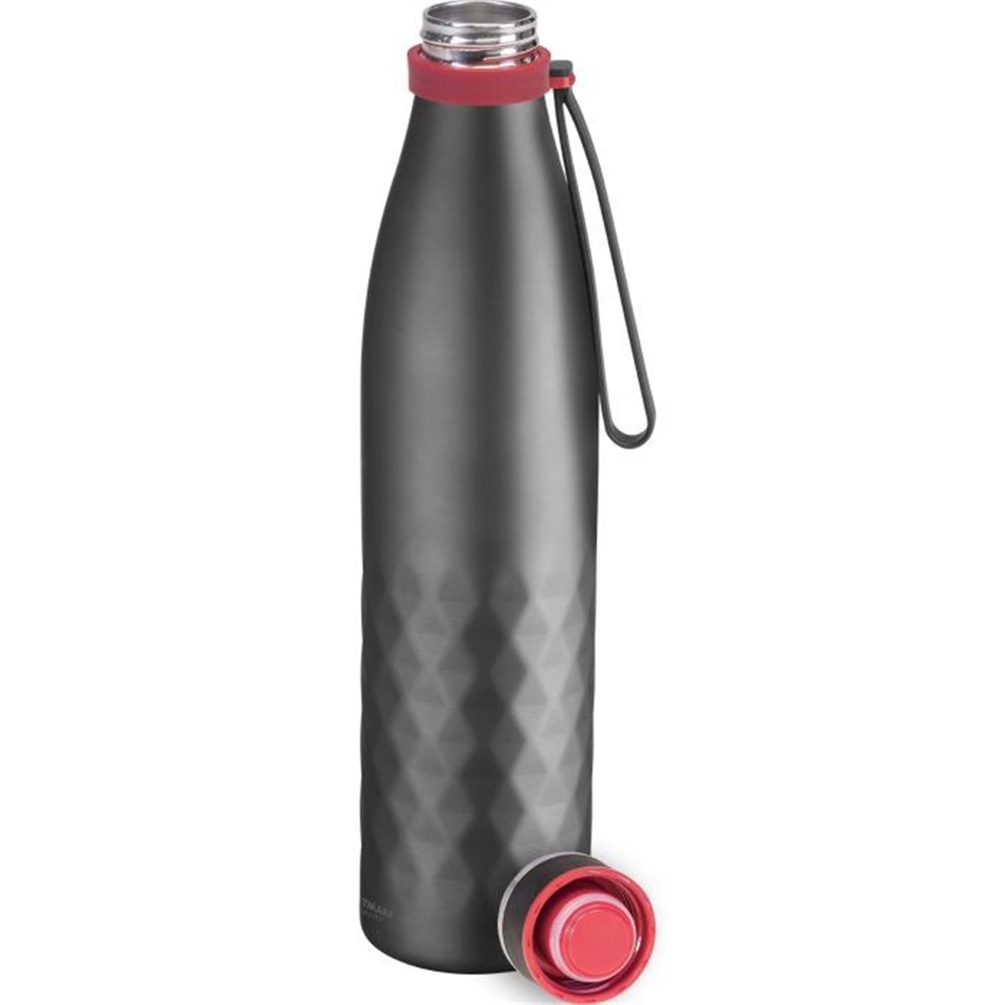 Die Isolierflasche Viva von Westmark, 1 Liter, anthrazit, hält Getränke lange warm oder kalt. Ideal für unterwegs und stilvoll im Design.