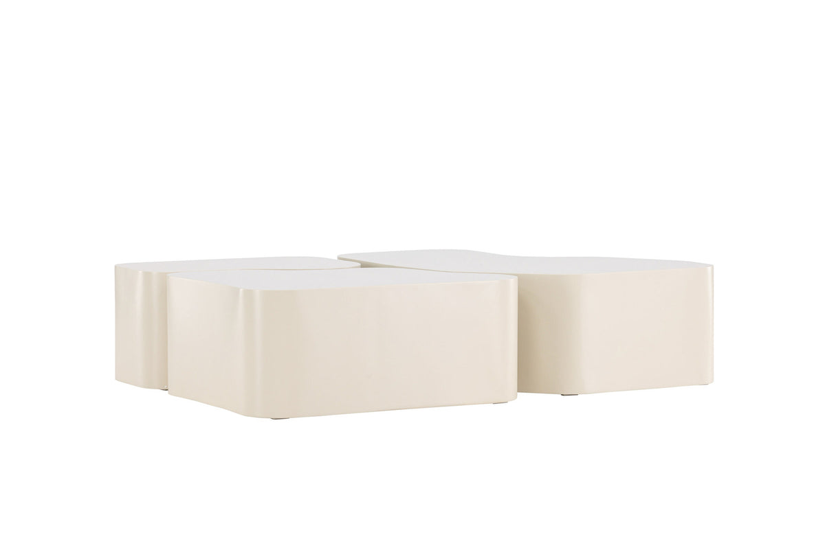 Nordland Coffee Tisch in Beige präsentiert im Onlineshop von KAQTU Design AG. Beistelltisch ist von Venture Home