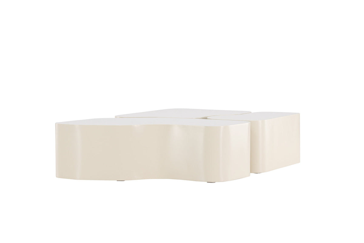Nordland Coffee Tisch in Beige präsentiert im Onlineshop von KAQTU Design AG. Beistelltisch ist von Venture Home