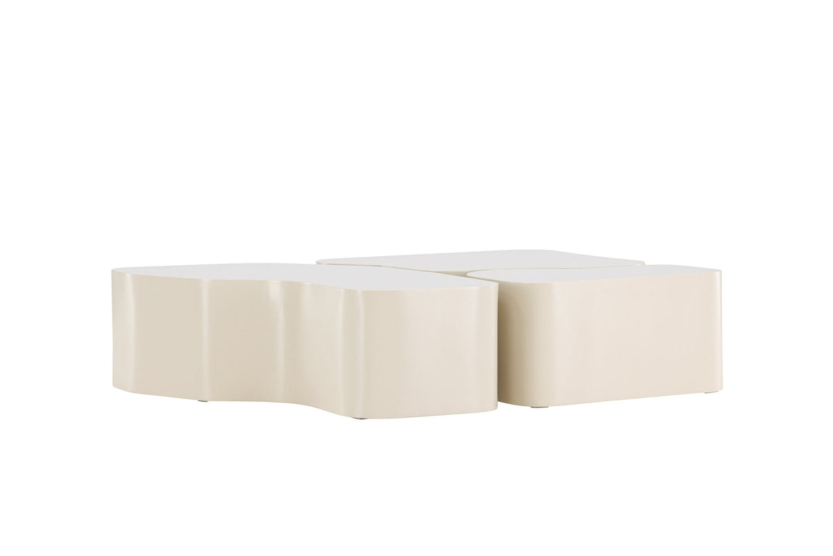 Nordland Coffee Tisch in Beige präsentiert im Onlineshop von KAQTU Design AG. Beistelltisch ist von Venture Home