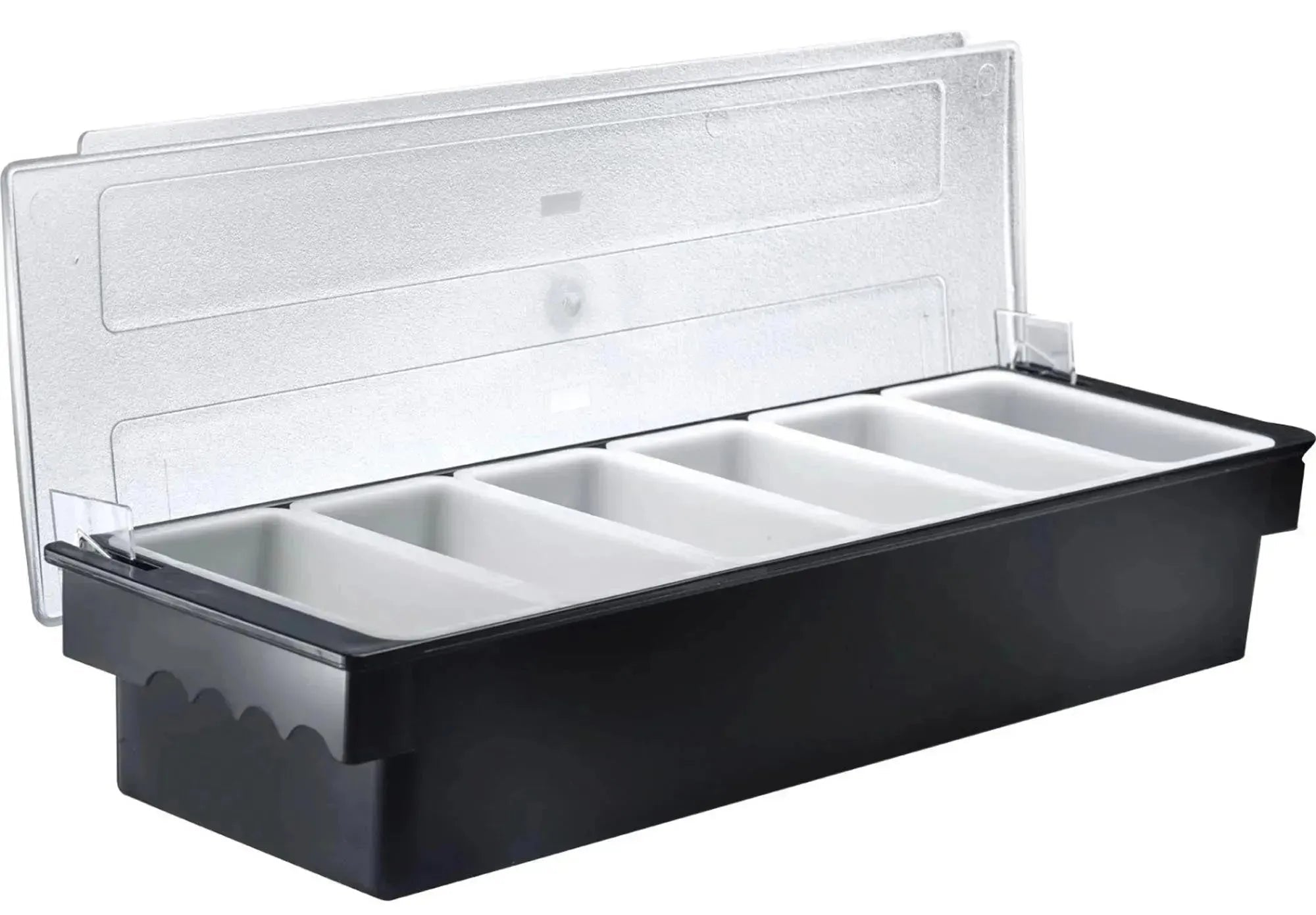 Gewürz- oder Obstbar Pano mit 6 Fächer in Schwarz präsentiert im Onlineshop von KAQTU Design AG. Aufbewahrungsbehälter ist von Westmark