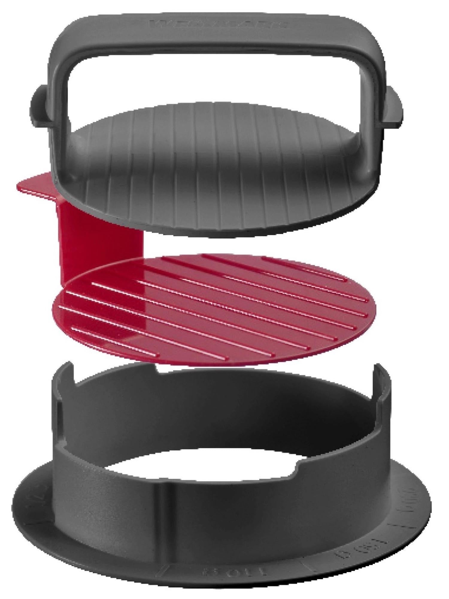 Der Westmark Hamburgermaker Vario Plus formt gleichmäßige Burgerpatties – ideal für kreative Rezepte und Grillgenuss.