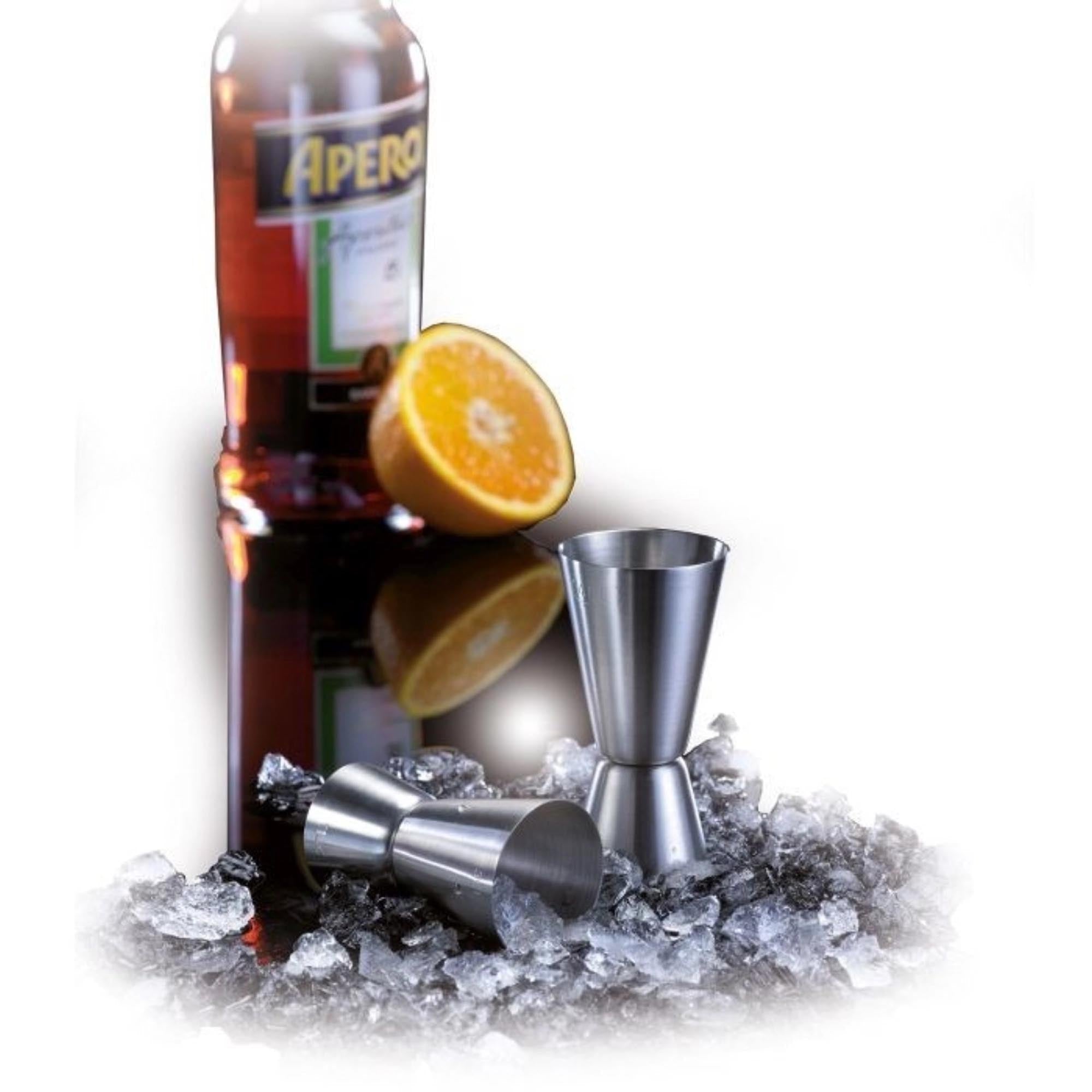Praktisches Barmass von Westmark, ideal für präzises Abmessen von 2 und 4 cl, perfekt für Cocktails und Spirituosen.