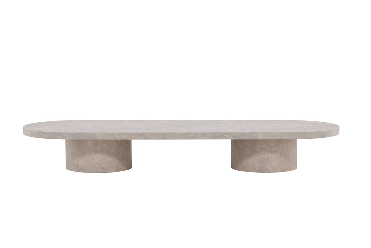 Narvik Sofatisch in Marmoroptik präsentiert im Onlineshop von KAQTU Design AG. Beistelltisch ist von Venture Home