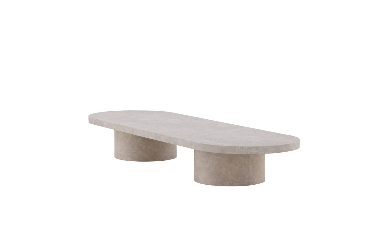 Narvik Sofatisch in Marmoroptik präsentiert im Onlineshop von KAQTU Design AG. Beistelltisch ist von Venture Home