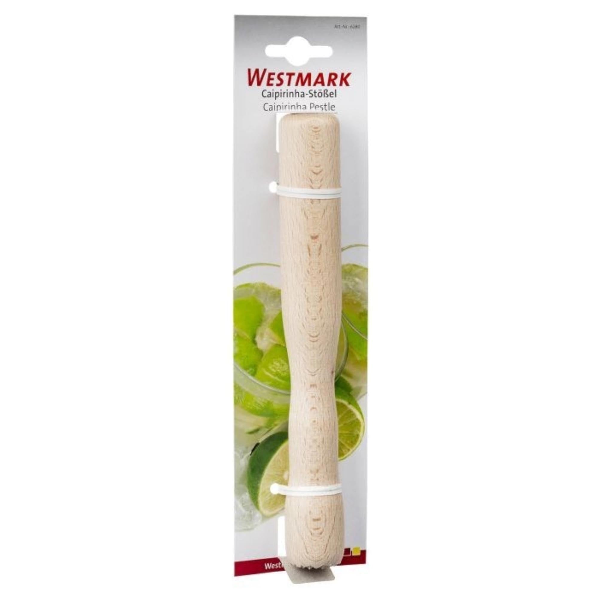 Robuster Westmark Caipirinha-Stößel, perfekt zum Zerdrücken von Limetten und Kräutern für erfrischende Cocktails.