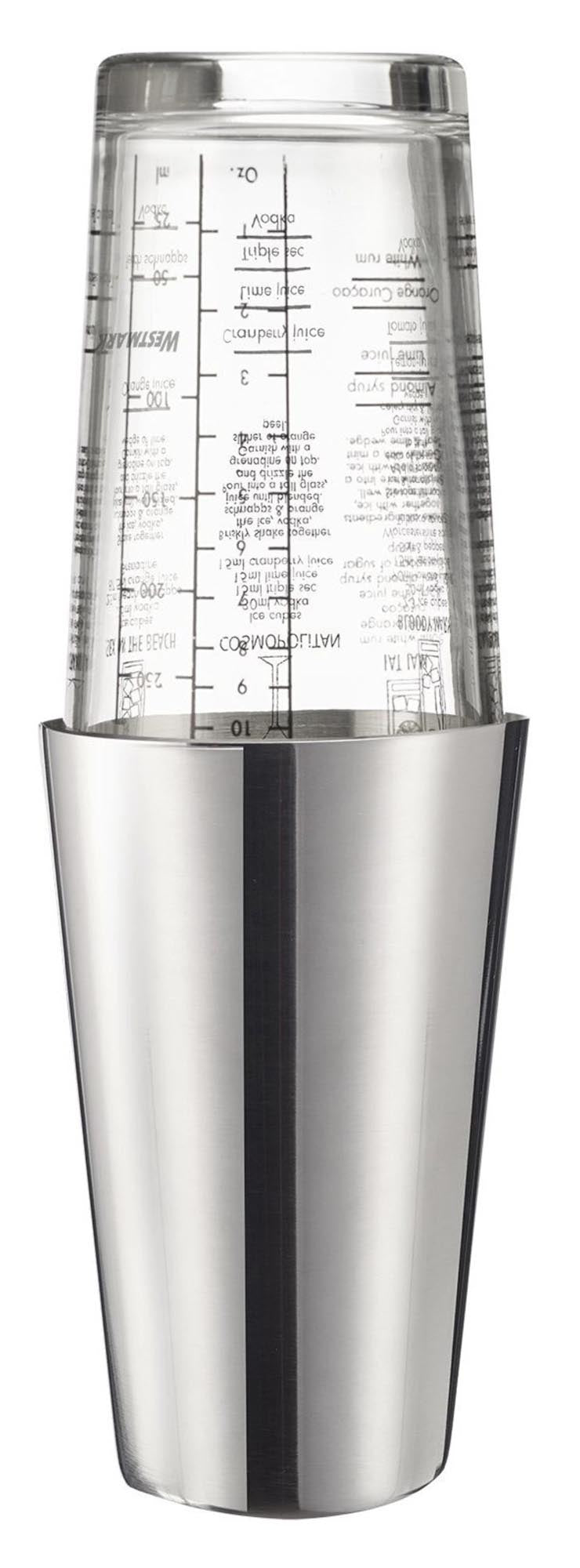 Entdecken Sie den Boston Shaker Boogie von Westmark – das perfekte Barzubehör für Cocktail-Liebhaber. Hochwertiger Edelstahl, 350 ml, spülmaschinenfest.