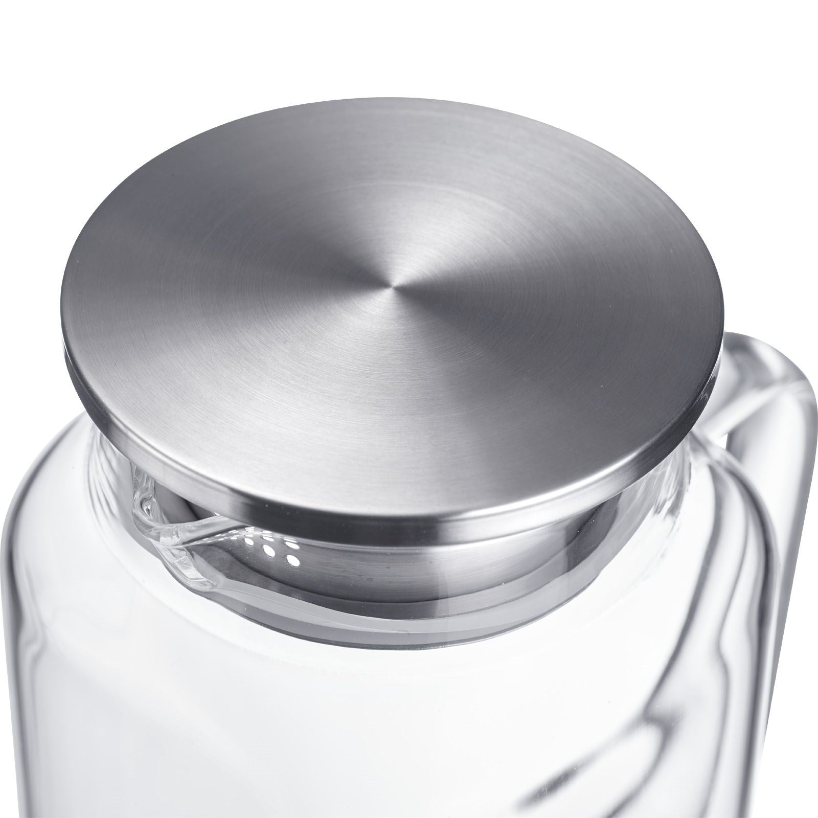 Elegante 1.8 l Wasserkaraffe Puro von Westmark, temperaturbeständig, ideal für heisse und kalte Getränke, modernes und praktisches Design.