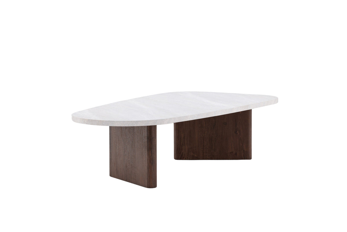 Grönvik Sofatisch in Hellgrau/ Mokka präsentiert im Onlineshop von KAQTU Design AG. Beistelltisch ist von Venture Home