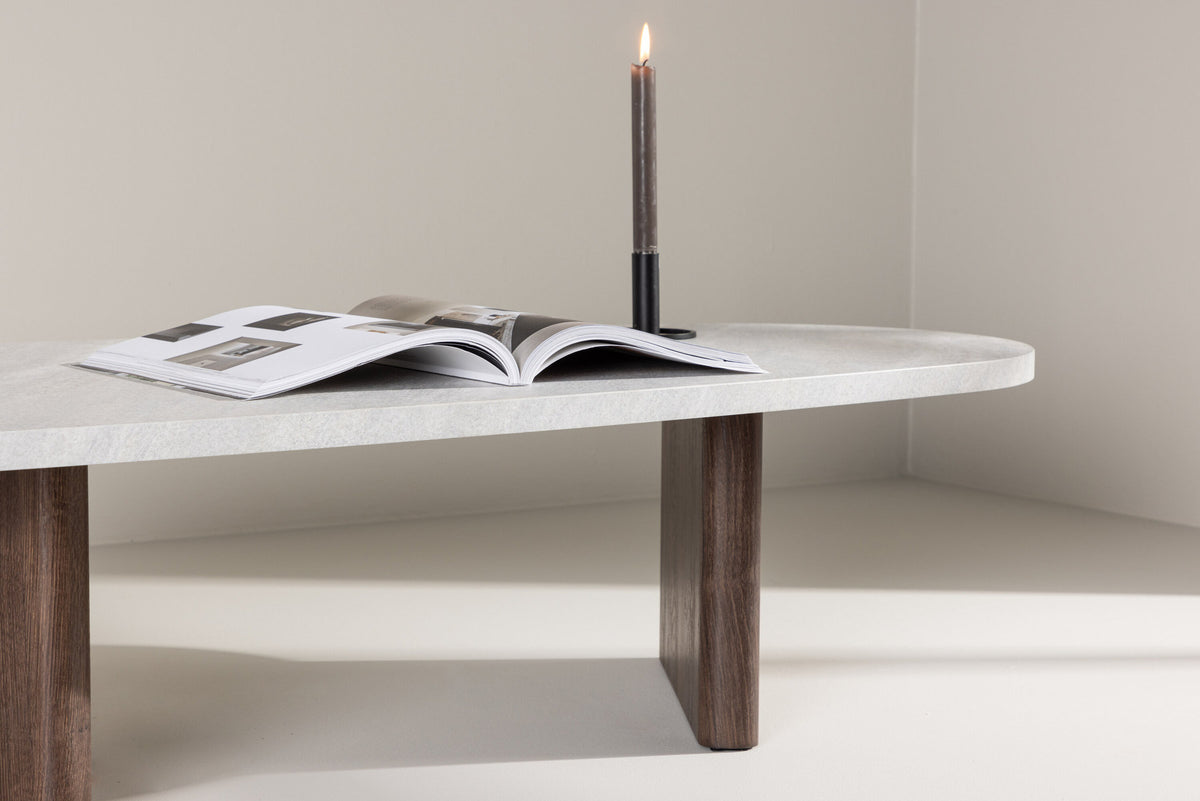 Grönvik Sofatisch in Hellgrau/ Mokka präsentiert im Onlineshop von KAQTU Design AG. Beistelltisch ist von Venture Home