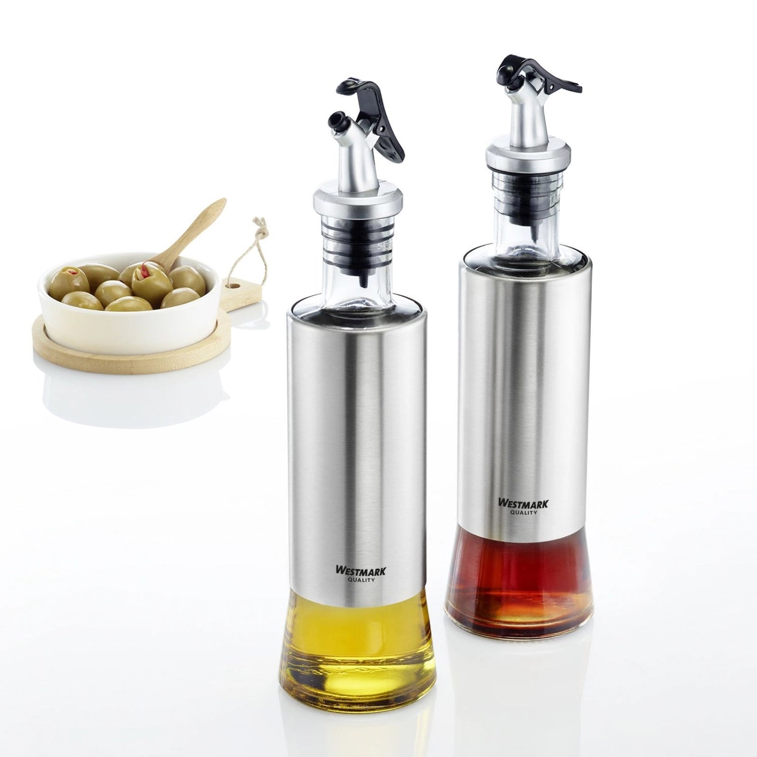 Praktisches 2-teiliges Set aus Essig- und Ölspendern Lissabon von Westmark, ideal für die geschmackvolle Präsentation in der Küche.