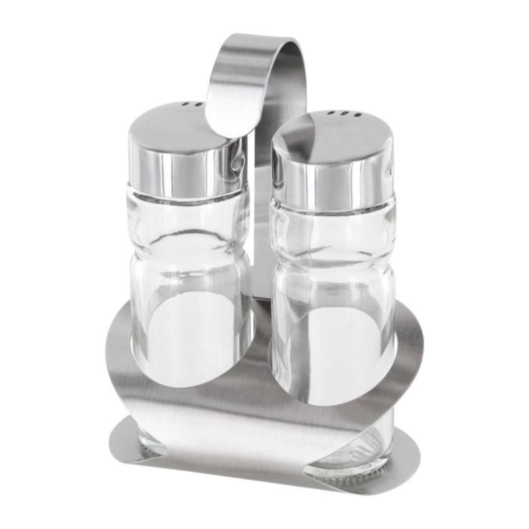 2-tlg. Set Menage Salz und Pfeffer Wien in Silber präsentiert im Onlineshop von KAQTU Design AG. Salz & Pfeffer ist von Westmark