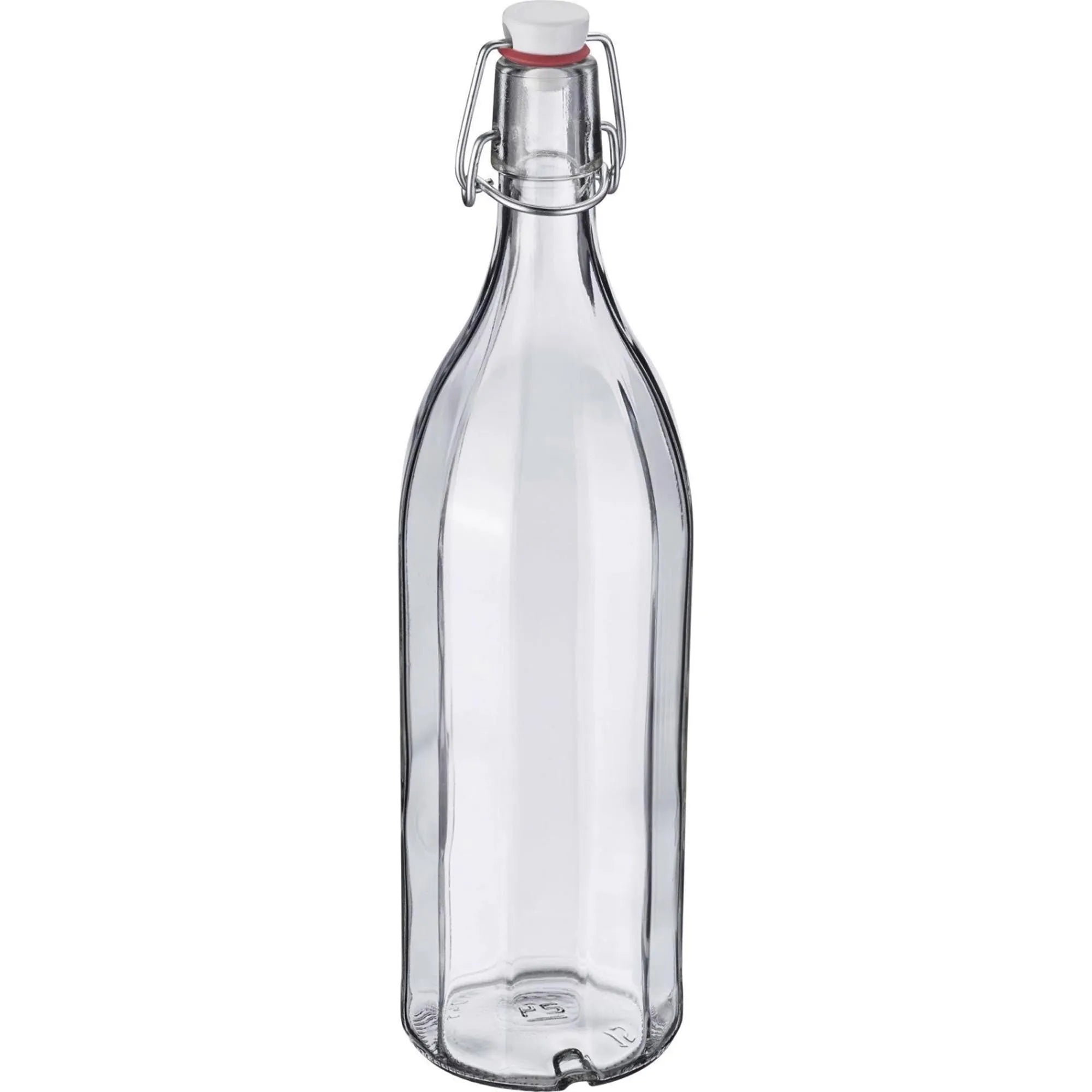 Bügelverschlussflasche mehrkant, 1 l - KAQTU Design