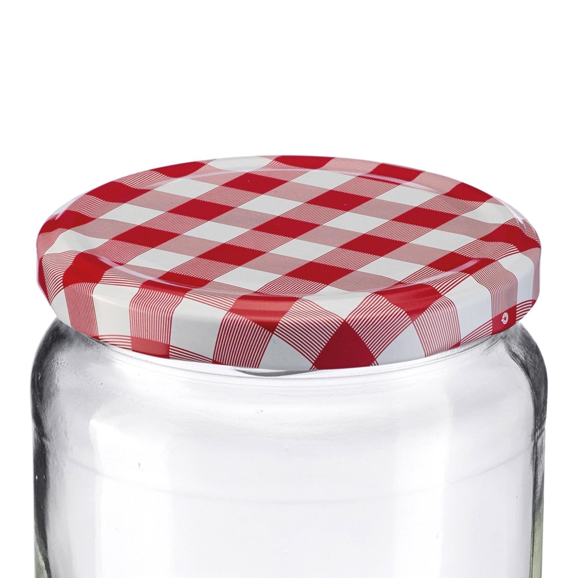 Rundes Glas mit 720ml Volumen, 82mm Durchmesser, ideal für Aufbewahrung und Konservierung, von Westmark.