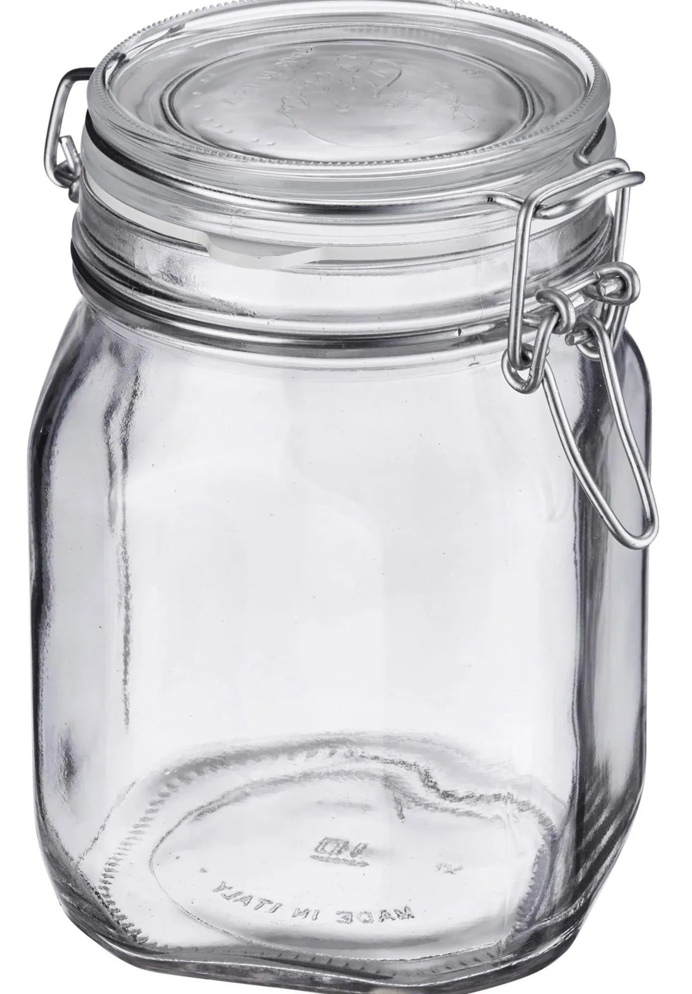 Drahtbügelglas 2L, D90mm in Transparent präsentiert im Onlineshop von KAQTU Design AG. Aufbewahrungsdose ist von Westmark
