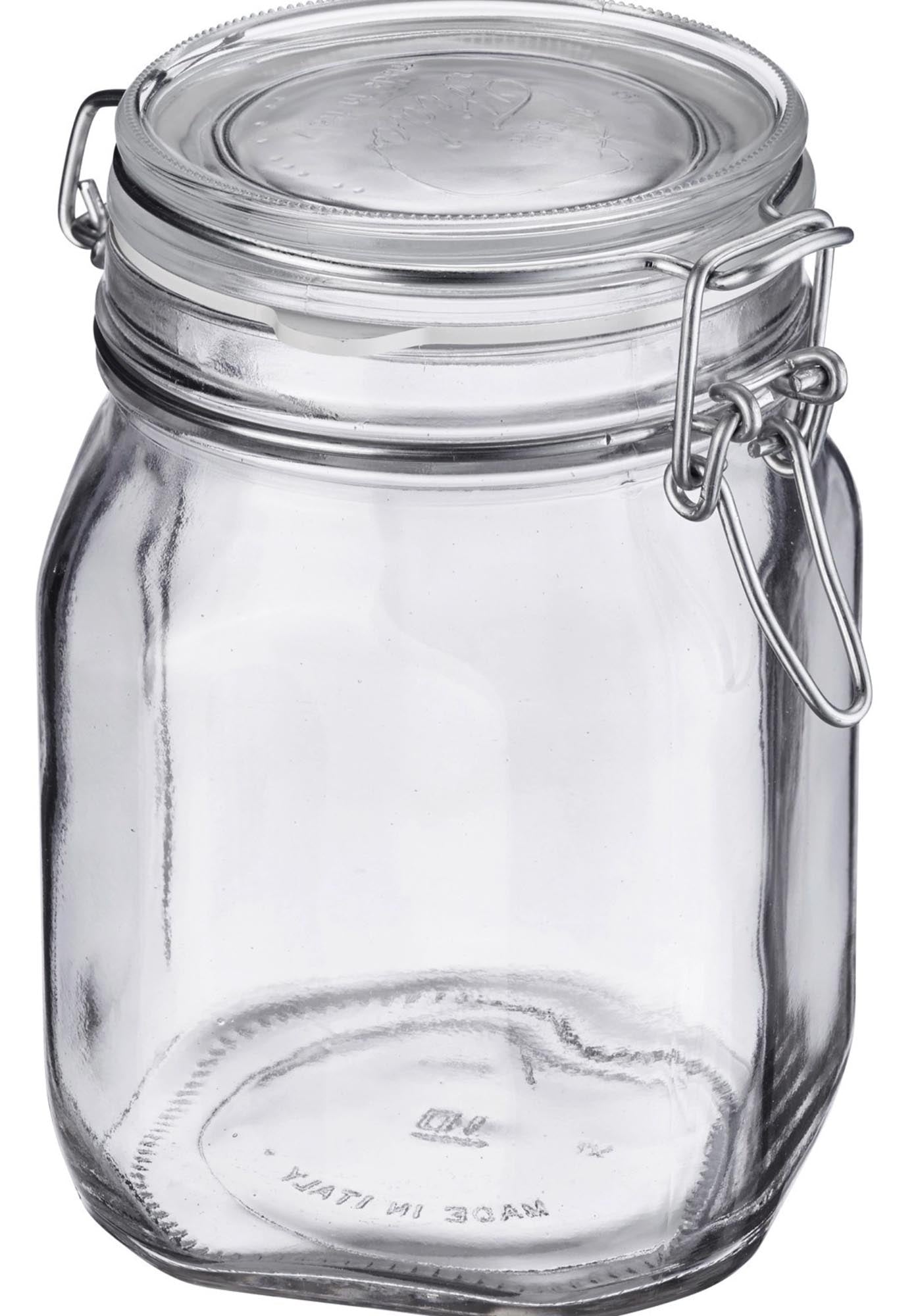 Drahtbügelglas 2L, D90mm in Transparent präsentiert im Onlineshop von KAQTU Design AG. Aufbewahrungsdose ist von Westmark