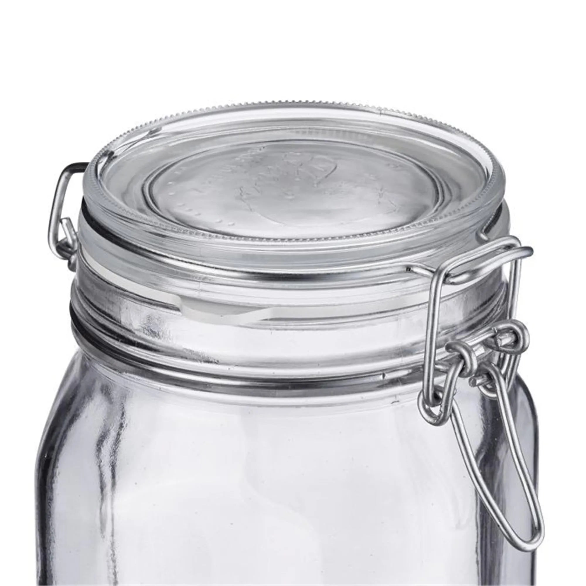 Das Westmark Drahtbügelglas 2L, D90mm, ist ideal zur Aufbewahrung von Lebensmitteln. Es ist robust, luftdicht und vielseitig einsetzbar.