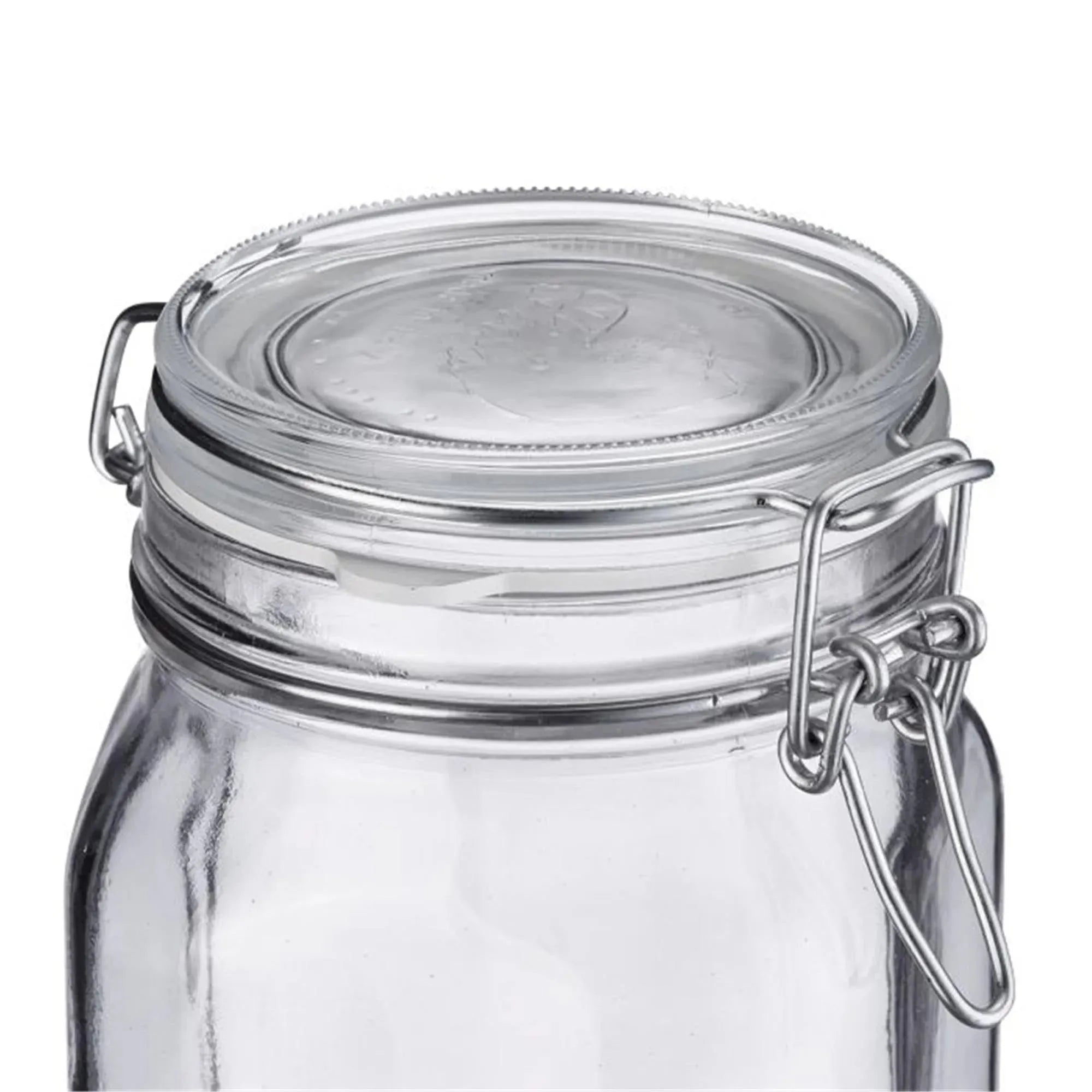 Das Westmark Drahtbügelglas 2L, D90mm, ist ideal zur Aufbewahrung von Lebensmitteln. Es ist robust, luftdicht und vielseitig einsetzbar.