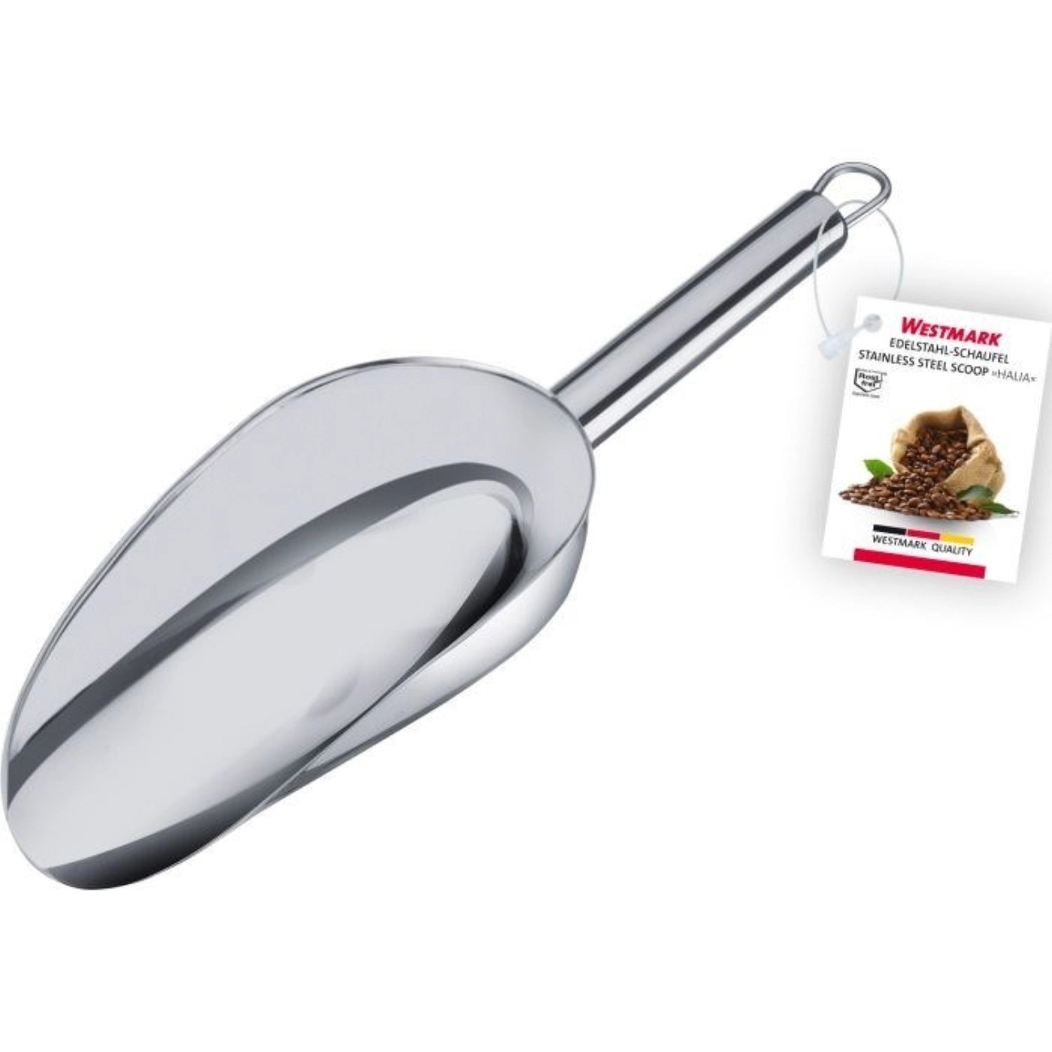 Edelstahlschaufel Halia von Westmark, 50ml, perfektes Werkzeug für exaktes Abmessen und Anrichten in der Küche.