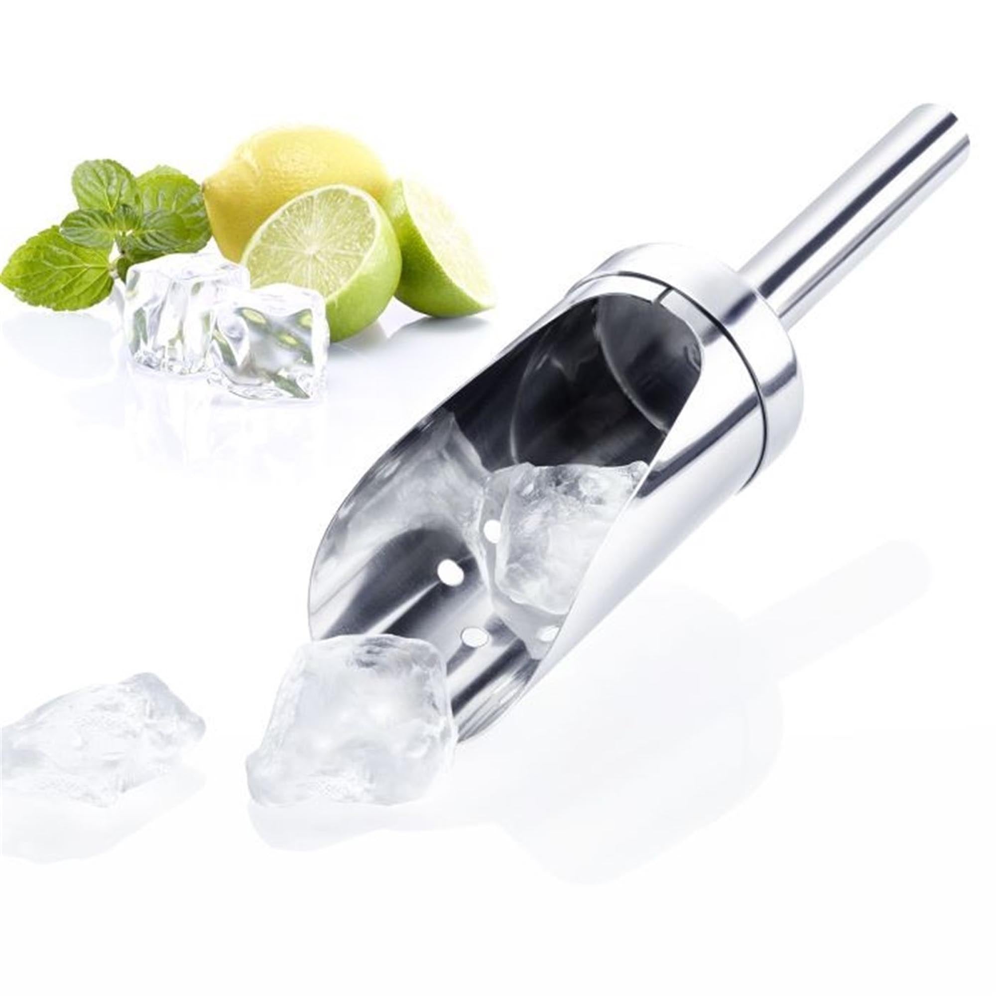 Eisschaufel aus Edelstahl mit 120ml Fassungsvermögen, ideal für Bars und Partys, robust und stilvoll für perfekten Eisgenuss.