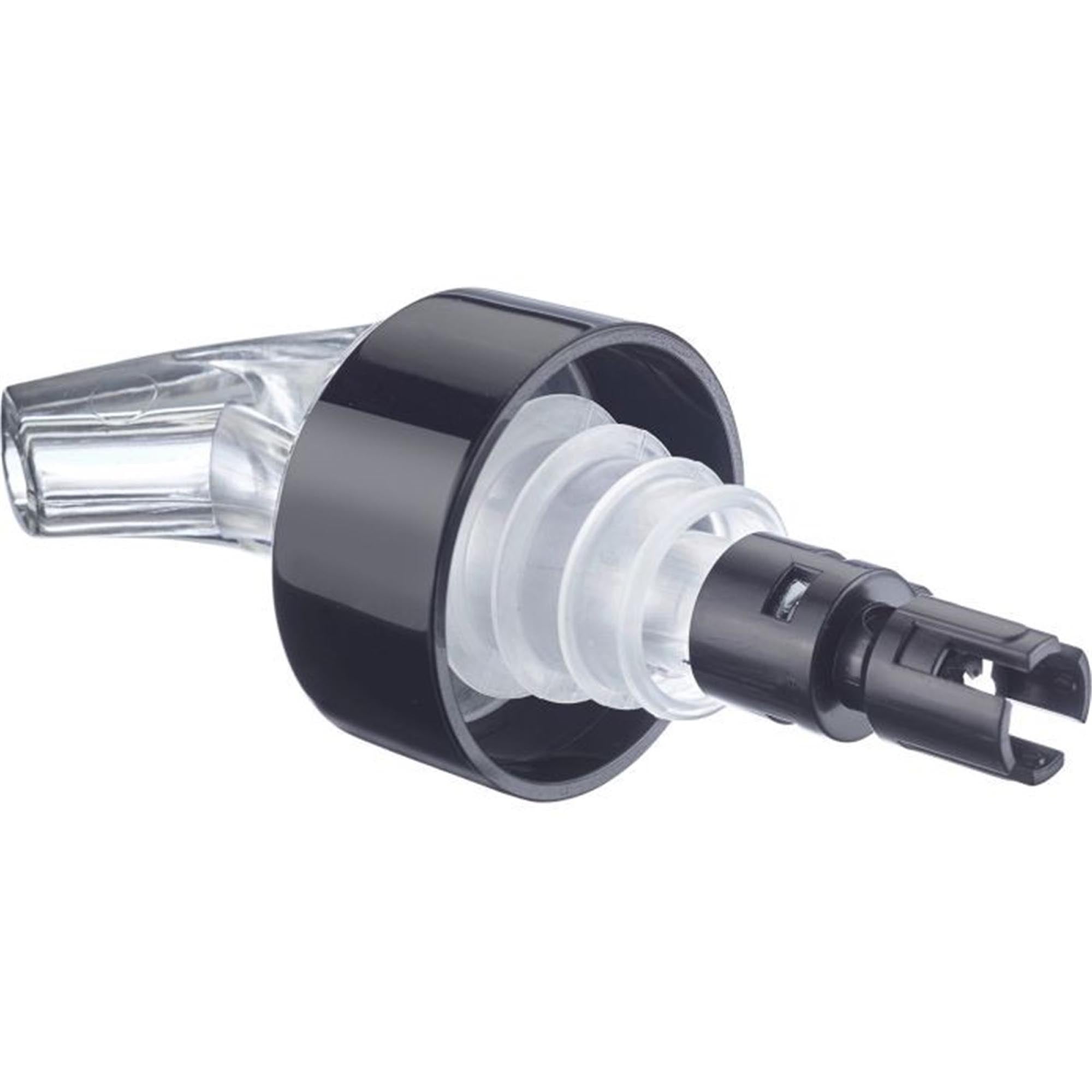 Transparenter Dosierausgiesser Auto-Pour von Westmark, ideal für präzises Ausgießen von Flüssigkeiten, elegant und funktional.