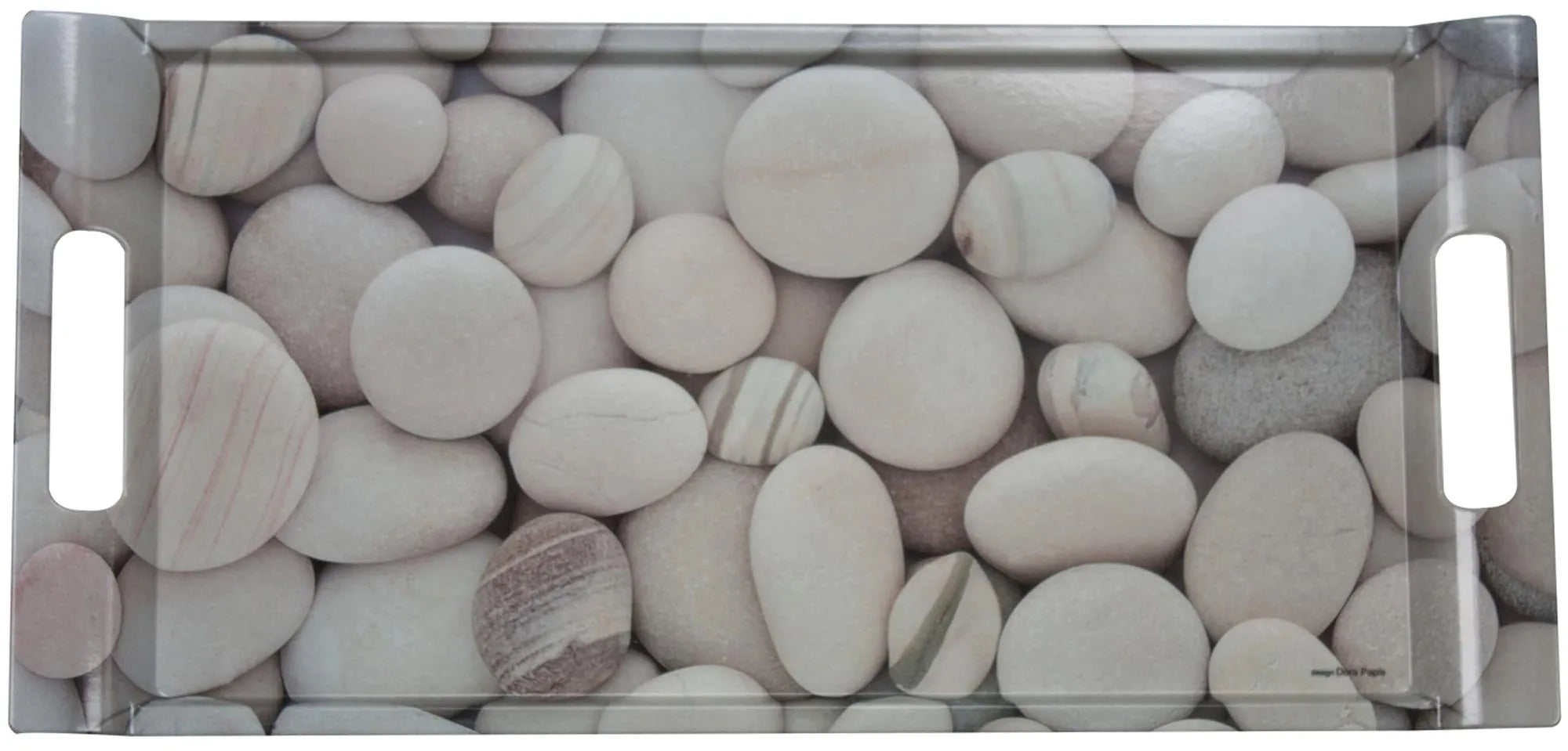 White Stones Tablett m. Griffen 40x27cm - KAQTU Design