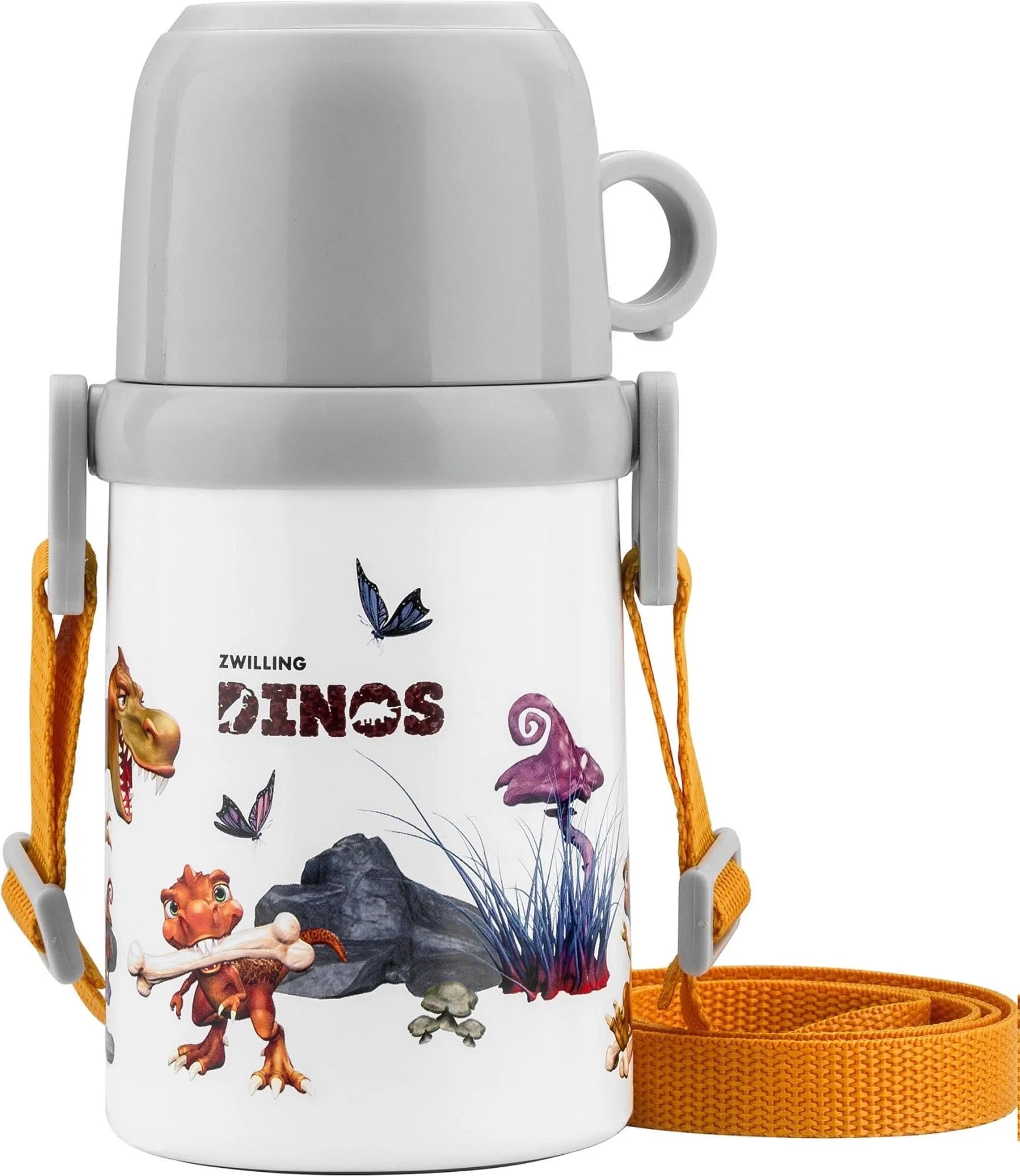 Thermoflasche mit Becher Dinos 380ml - KAQTU Design