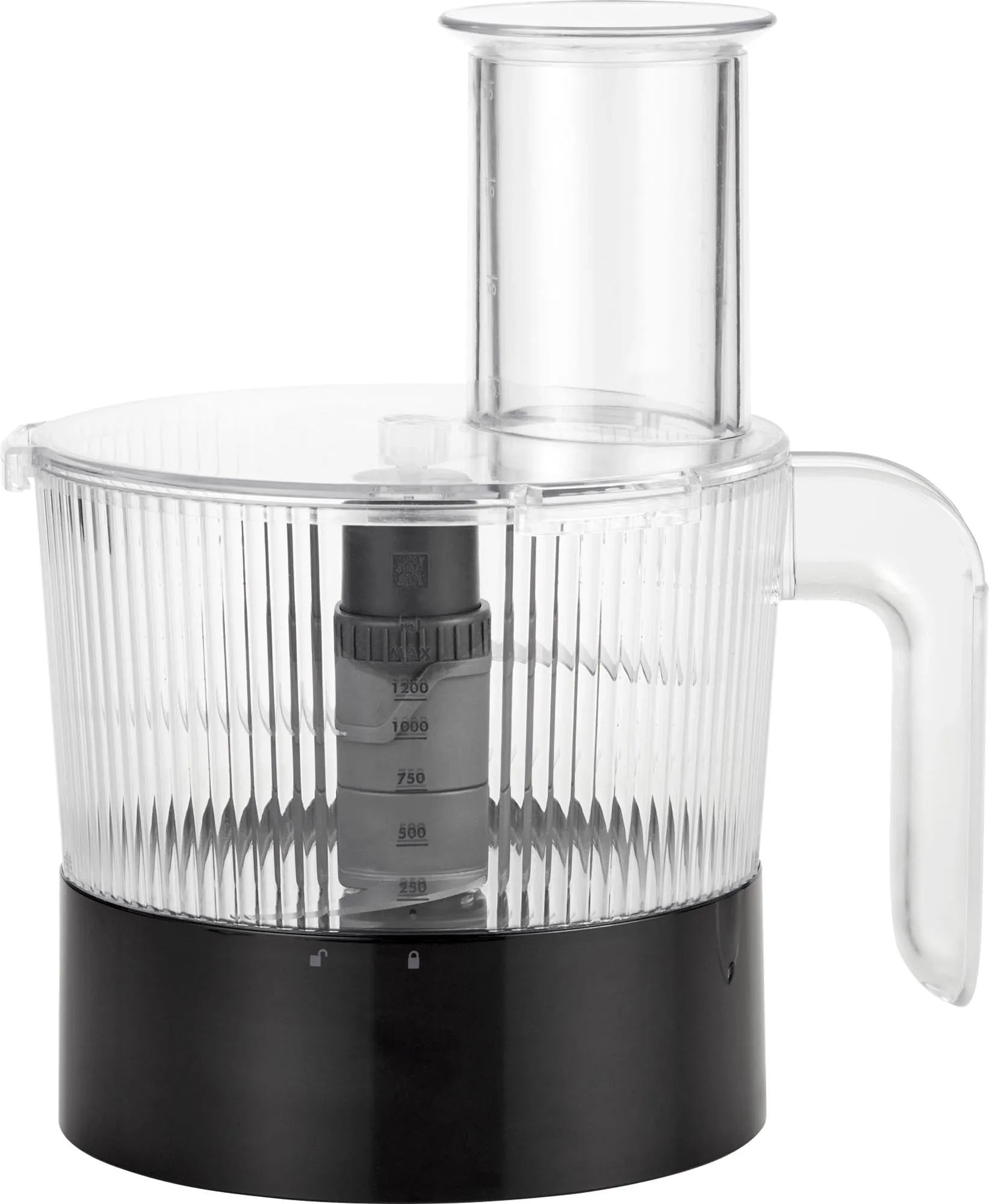 Leistungsstarker Zwilling Food Processor: 1.500W, 6-Klingen-Messer, schnelles Mixen & Zerkleinern, kompakt (23.3x18.2x26.7cm).