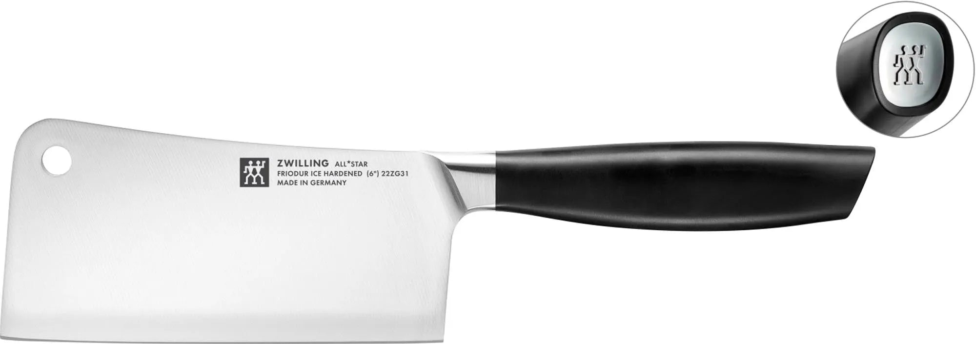 All Star Chin. Hackmesser 150 in Schwarz präsentiert im Onlineshop von KAQTU Design AG. Küchenmesser ist von Zwilling Kitchen