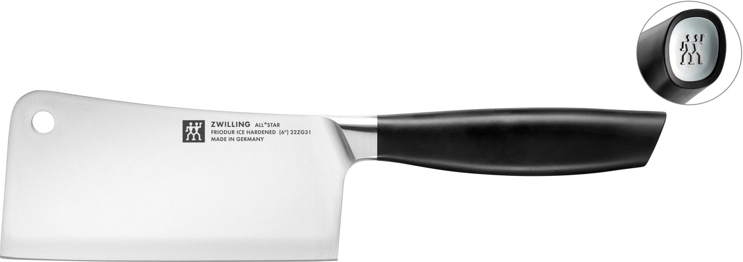Robustes Zwilling All Star Chin. Hackmesser 150 in elegantem Design, ideal zum präzisen Hacken und Schneiden von Fleisch und Gemüse.