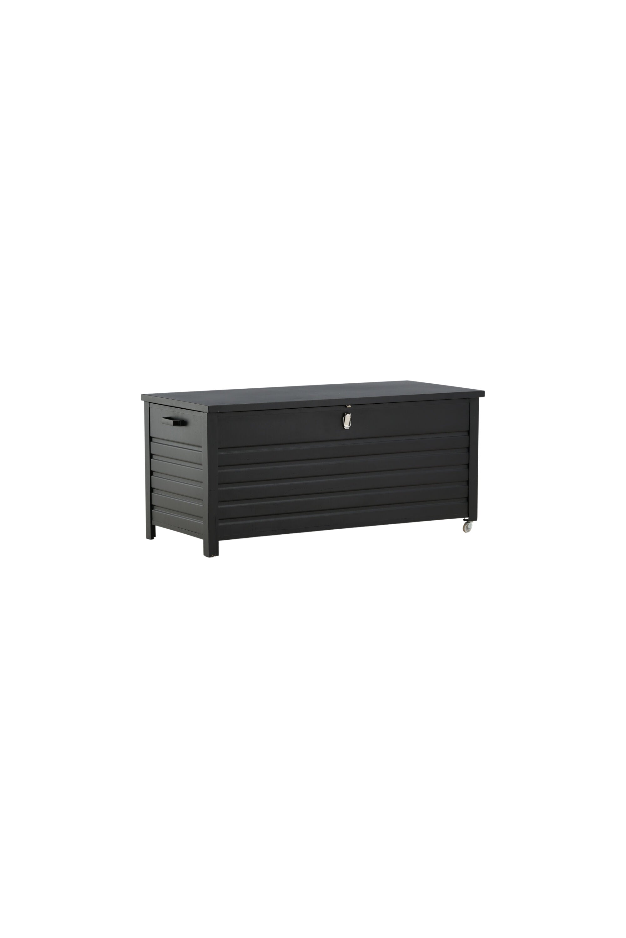 Stilvolle, wetterbeständige Elsa Kissenbox aus Aluminium von Venture Home – ideal für Outdoor-Aufbewahrung.