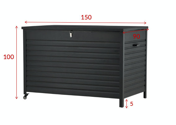 Tiana Kissenbox in Black präsentiert im Onlineshop von KAQTU Design AG. Outdoor Zubehör ist von Venture Home