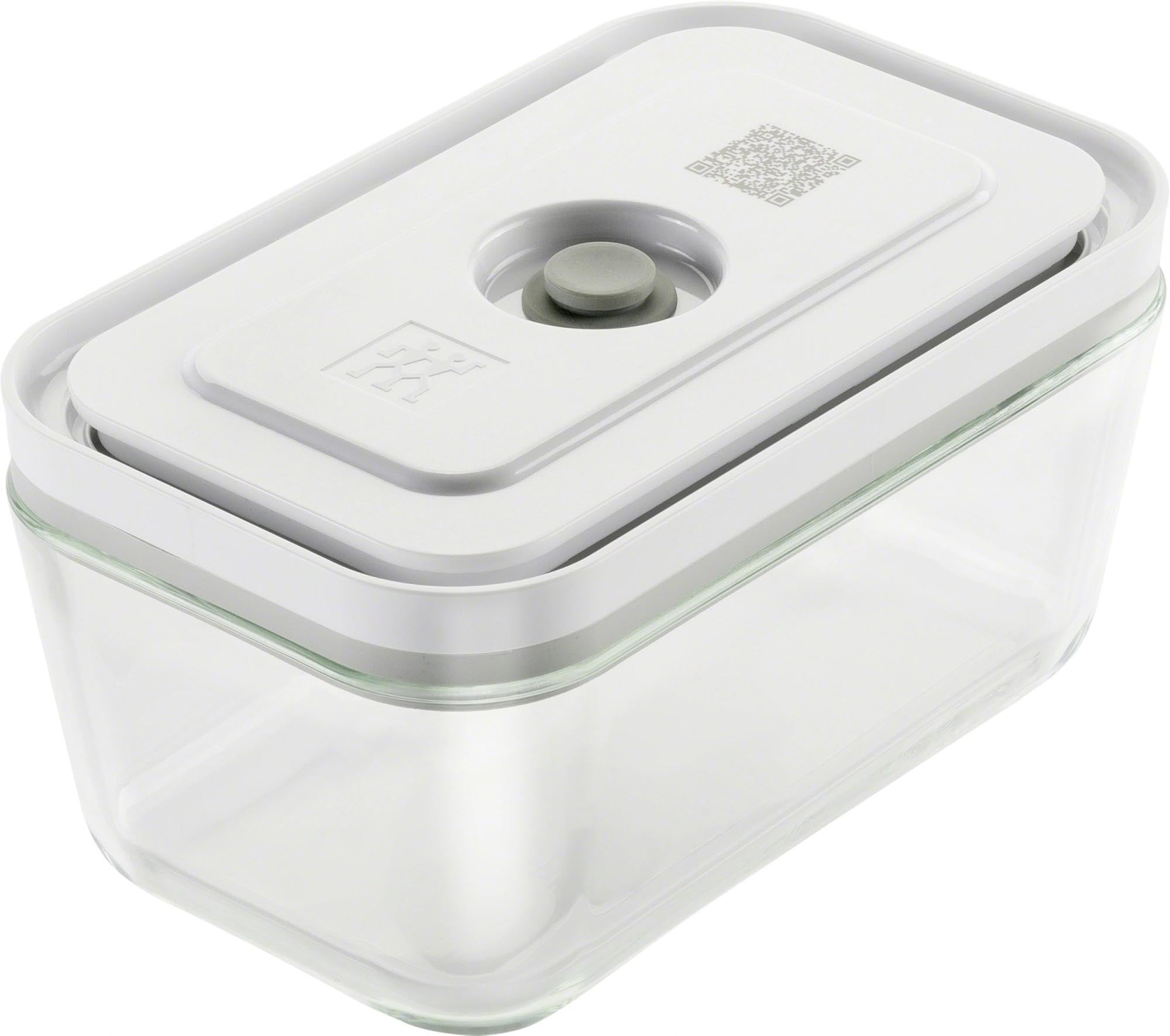 Vakuumbox M, Glas, 18.2x11.2x9.8 cm - 0.9L in Transparent präsentiert im Onlineshop von KAQTU Design AG. Aufbewahrungsbehälter ist von Zwilling Kitchen