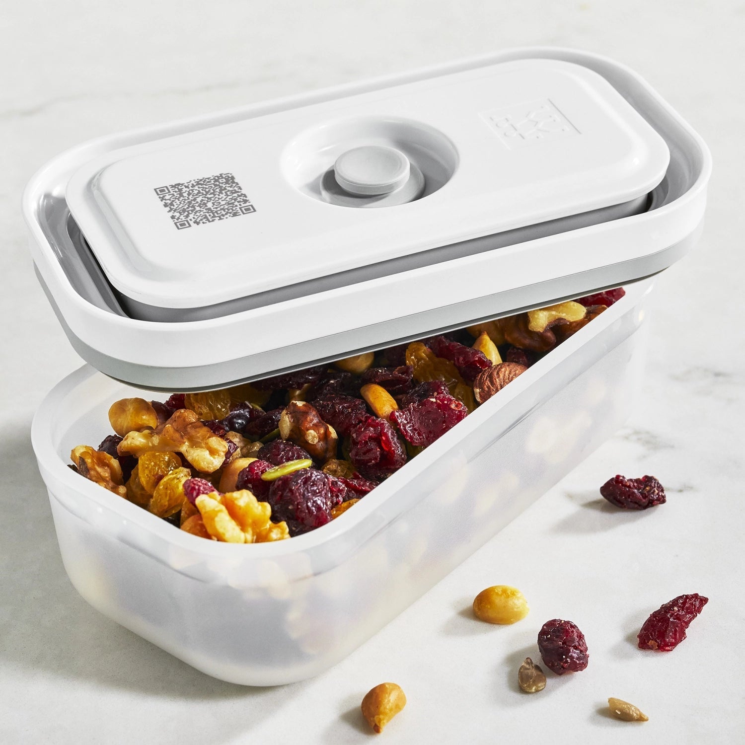3-teiliges Vakuumbox-Set aus Kunststoff von Zwilling Kitchen in S, M, L - ideal für die Frischeaufbewahrung von Lebensmitteln.